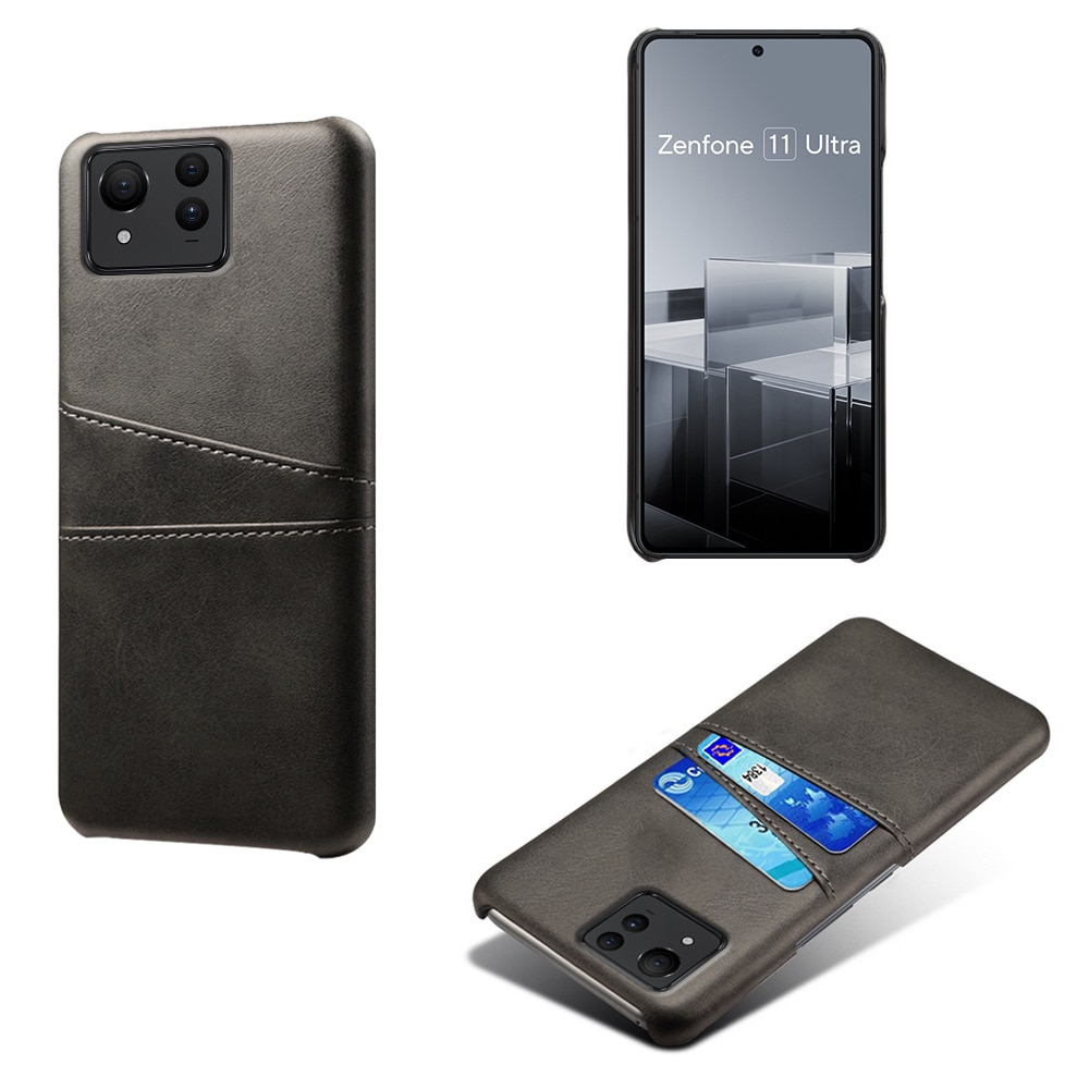 Asus Zenfone 11 Ultra Snyggt skal med 2 kortfack, svart