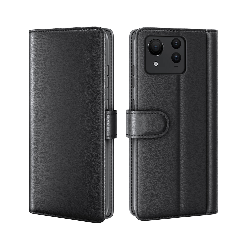 Asus Zenfone 11 Ultra Plånboksfodral i Äkta Läder, svart