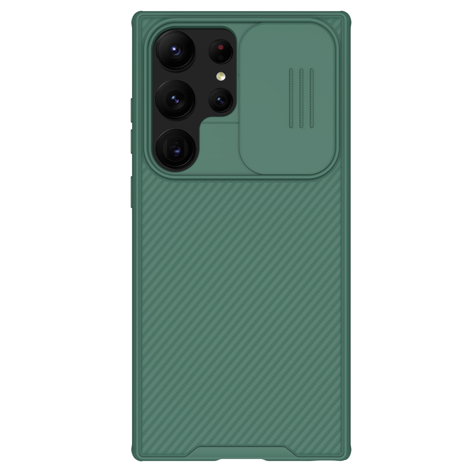 Samsung Galaxy S23 Ultra Skal med kameraskydd - CamShield, grön