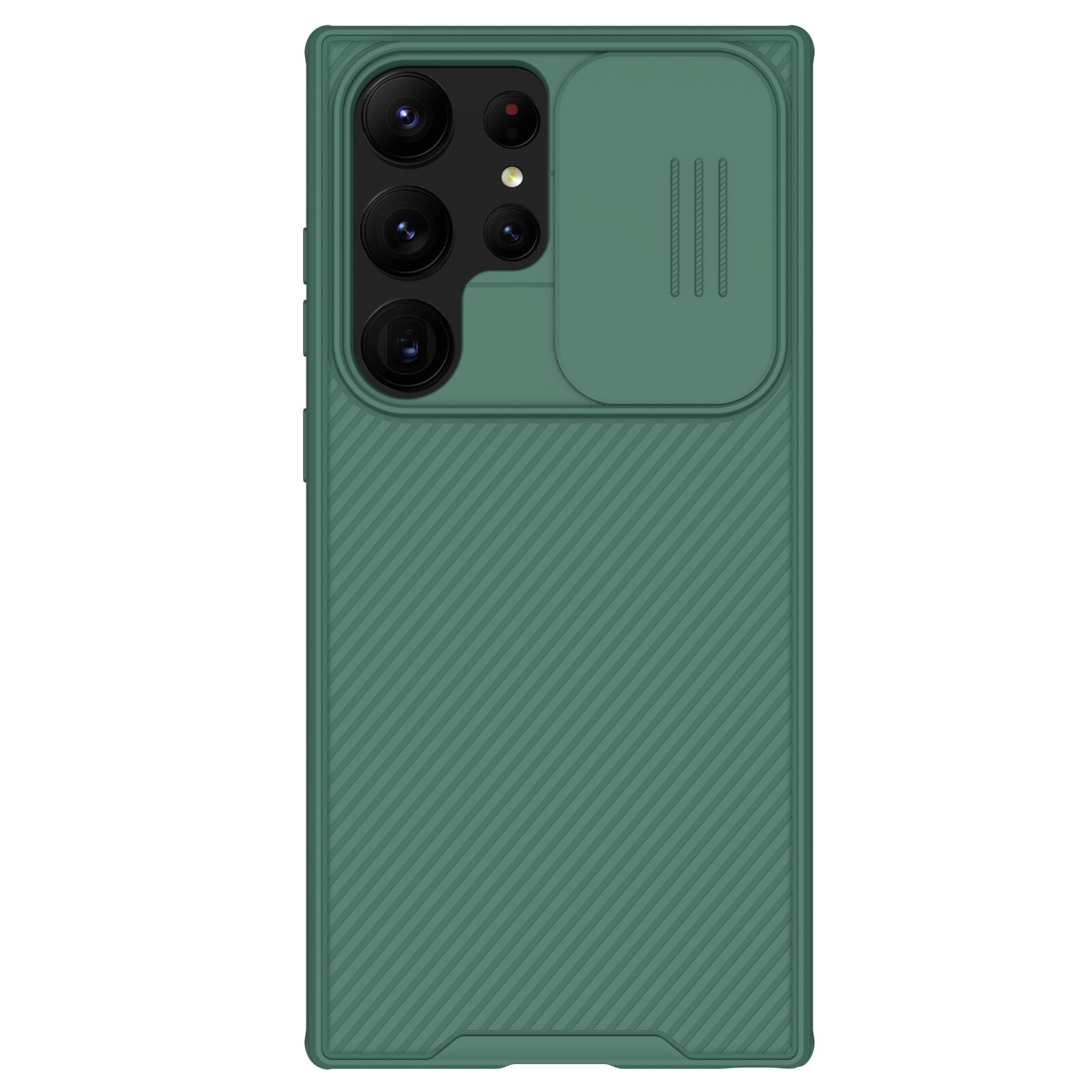 Samsung Galaxy S23 Ultra Skal med kameraskydd - CamShield, Grön