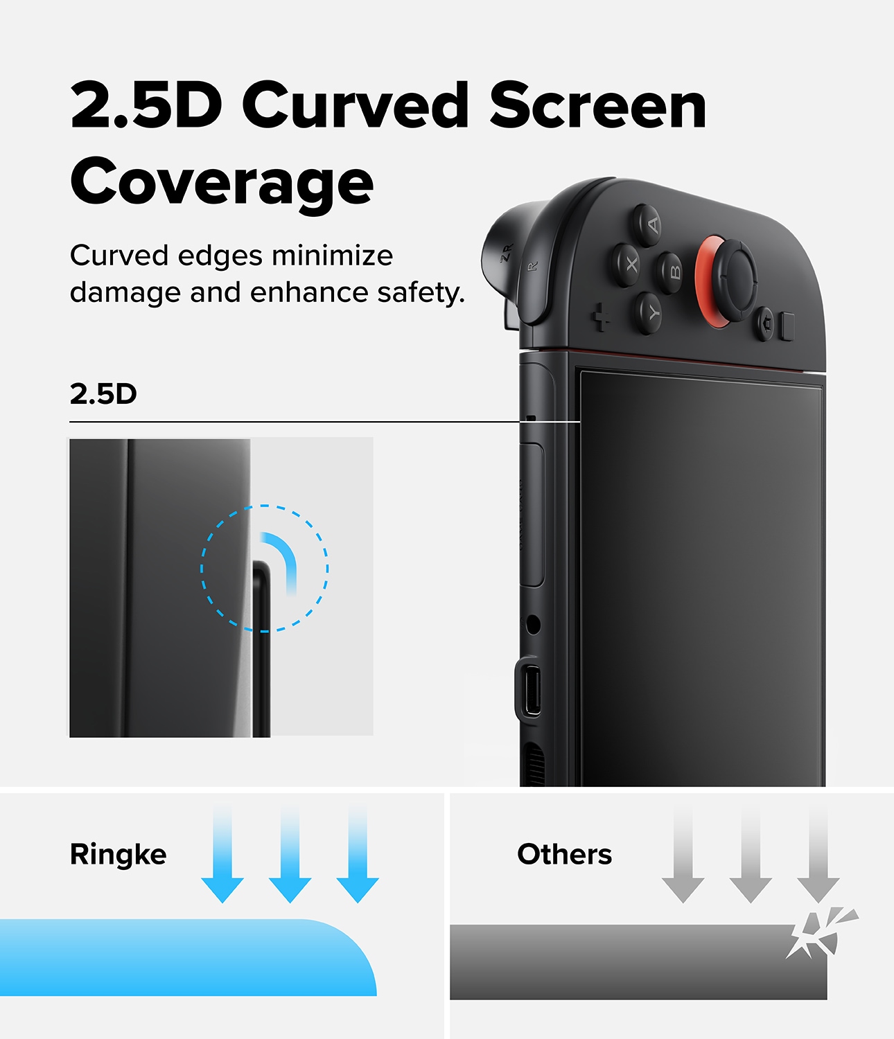 Nintendo Switch 2 Skärmskydd i glas med monteringsram (2-pack)