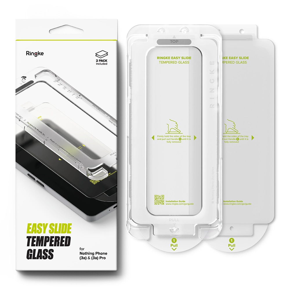 Nothing Phone 3a Pro Skärmskydd i glas med monteringsram (2-pack)