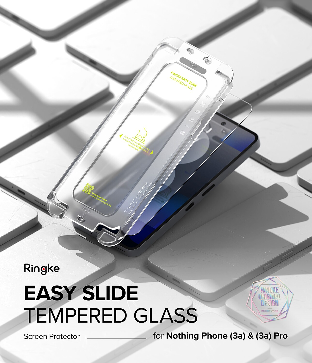 Nothing Phone 3a Pro Skärmskydd i glas med monteringsram (2-pack)