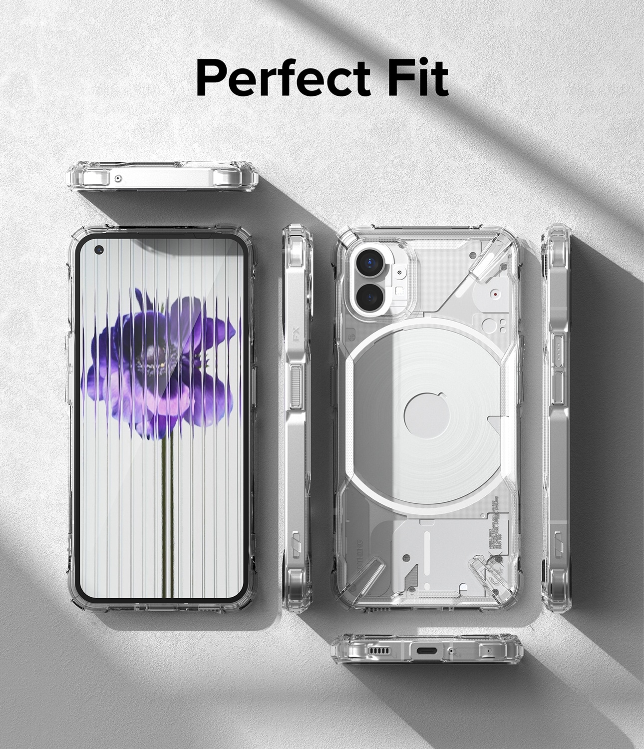Nothing Phone 1 Fusion X Skal, Genomskinlig
