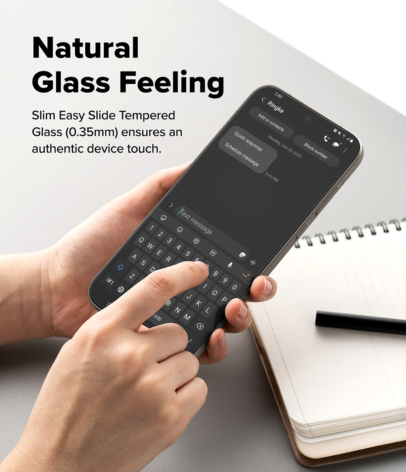  OnePlus 15 Skärmskydd i glas med monteringsram (2-pack)