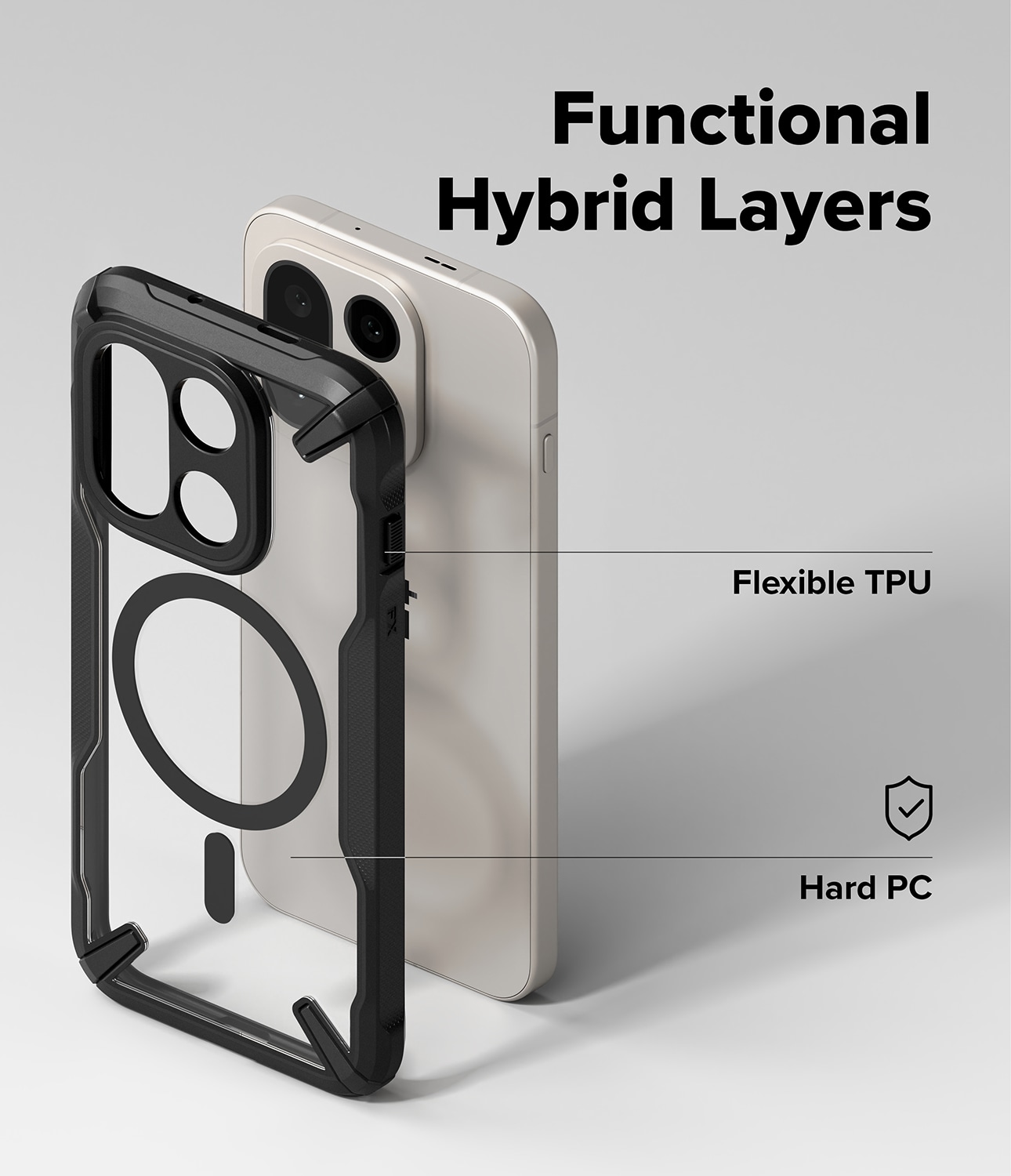  OnePlus 13 Fusion X MagSafe Skal, svart