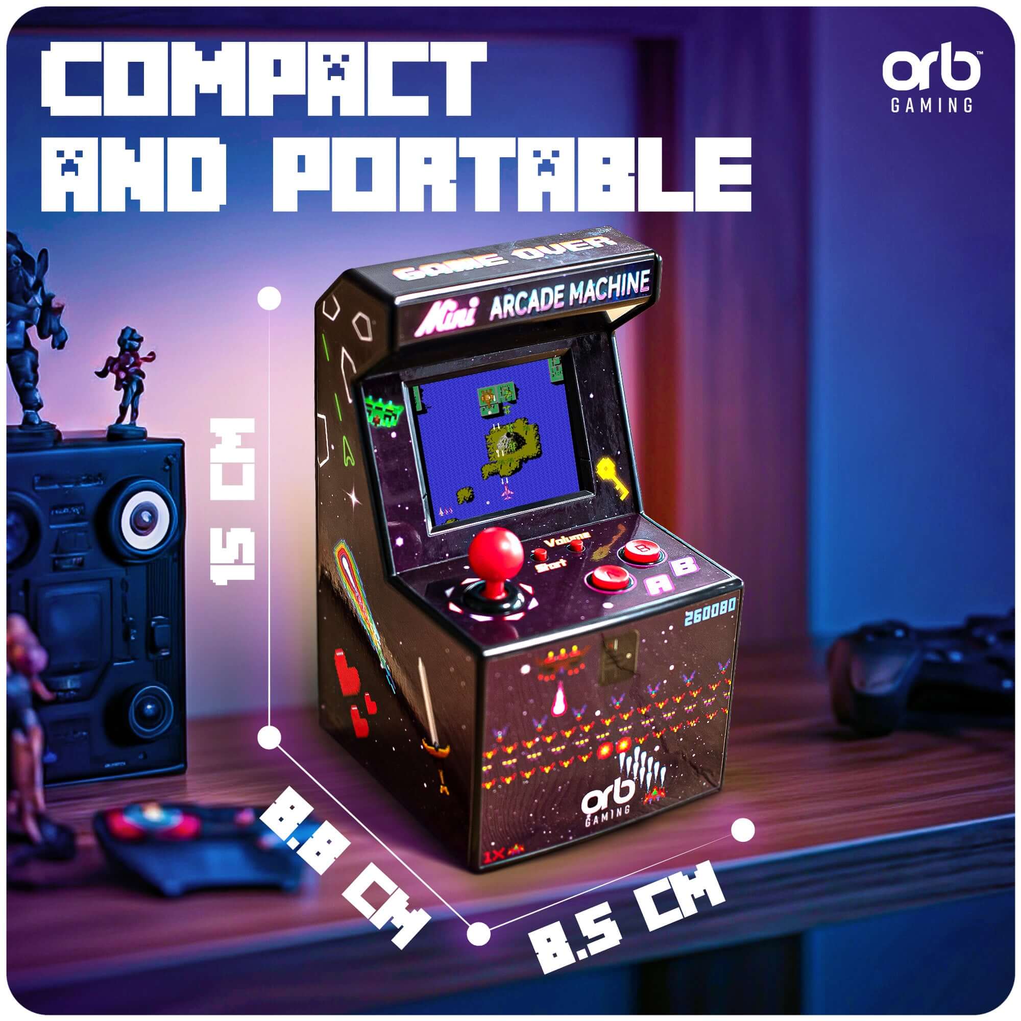 Retro Mini Arcade Machine 240 Spel