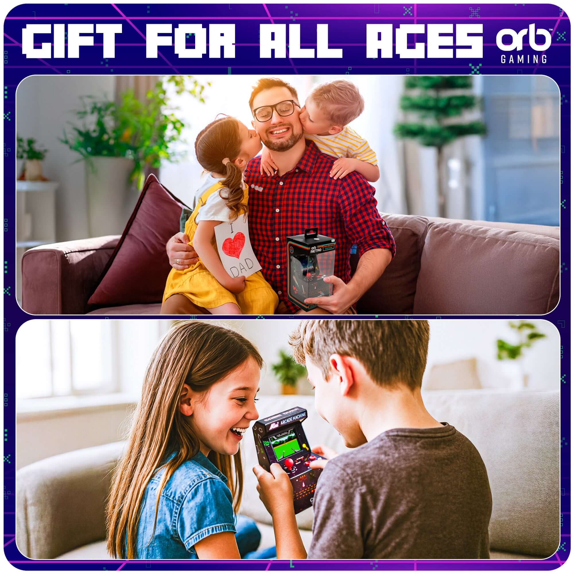 Retro Mini Arcade Machine 240 Spel