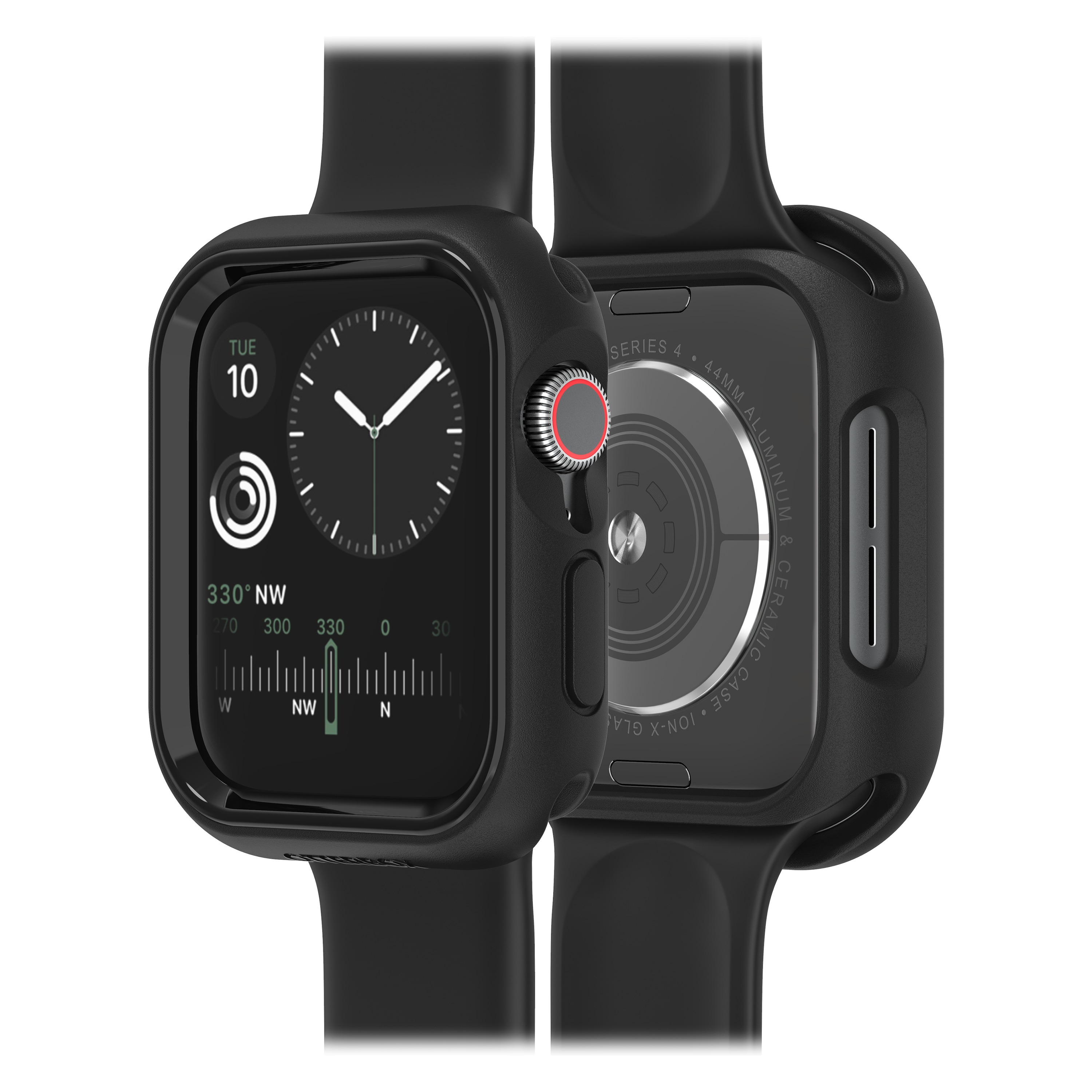 Apple Watch SE 44mm Skyddande skal Exo Edge, svart