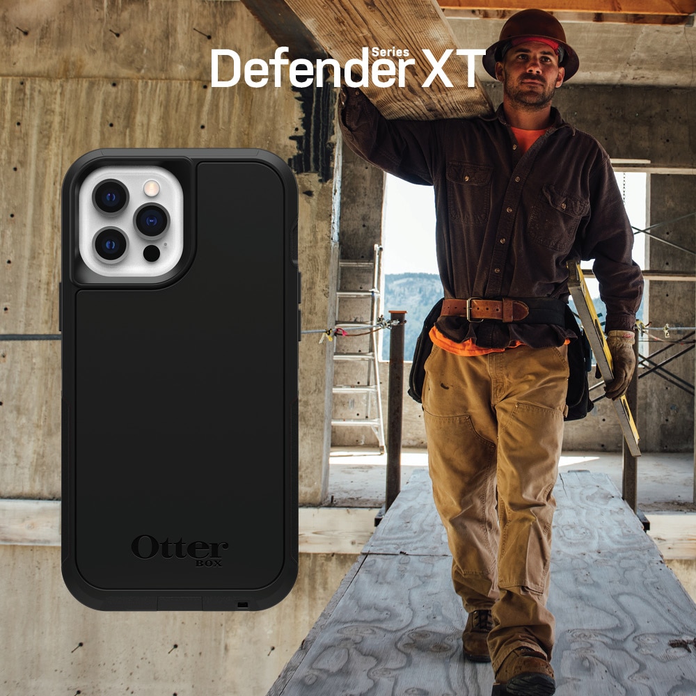 iPhone 12/12 Pro Defender XT Riktigt stöttåligt MagSafe-skal, svart