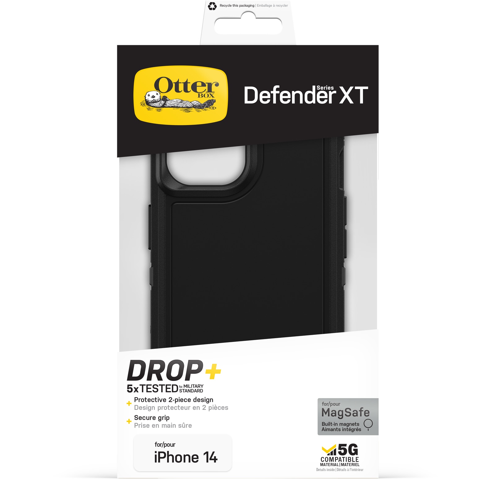 iPhone 13 Defender XT Riktigt stöttåligt MagSafe-skal, svart