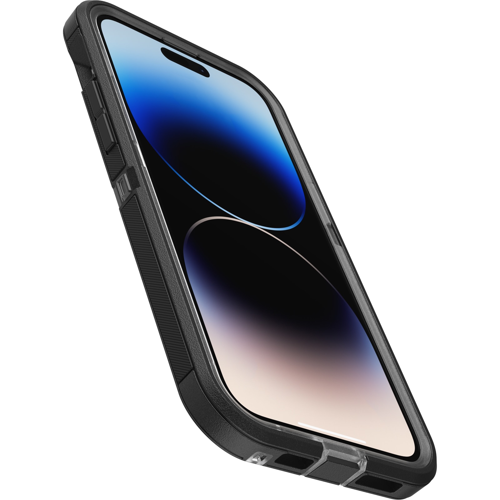 iPhone 14 Pro Max Defender XT Riktigt stöttåligt MagSafe-skal, genomskinlig/svart