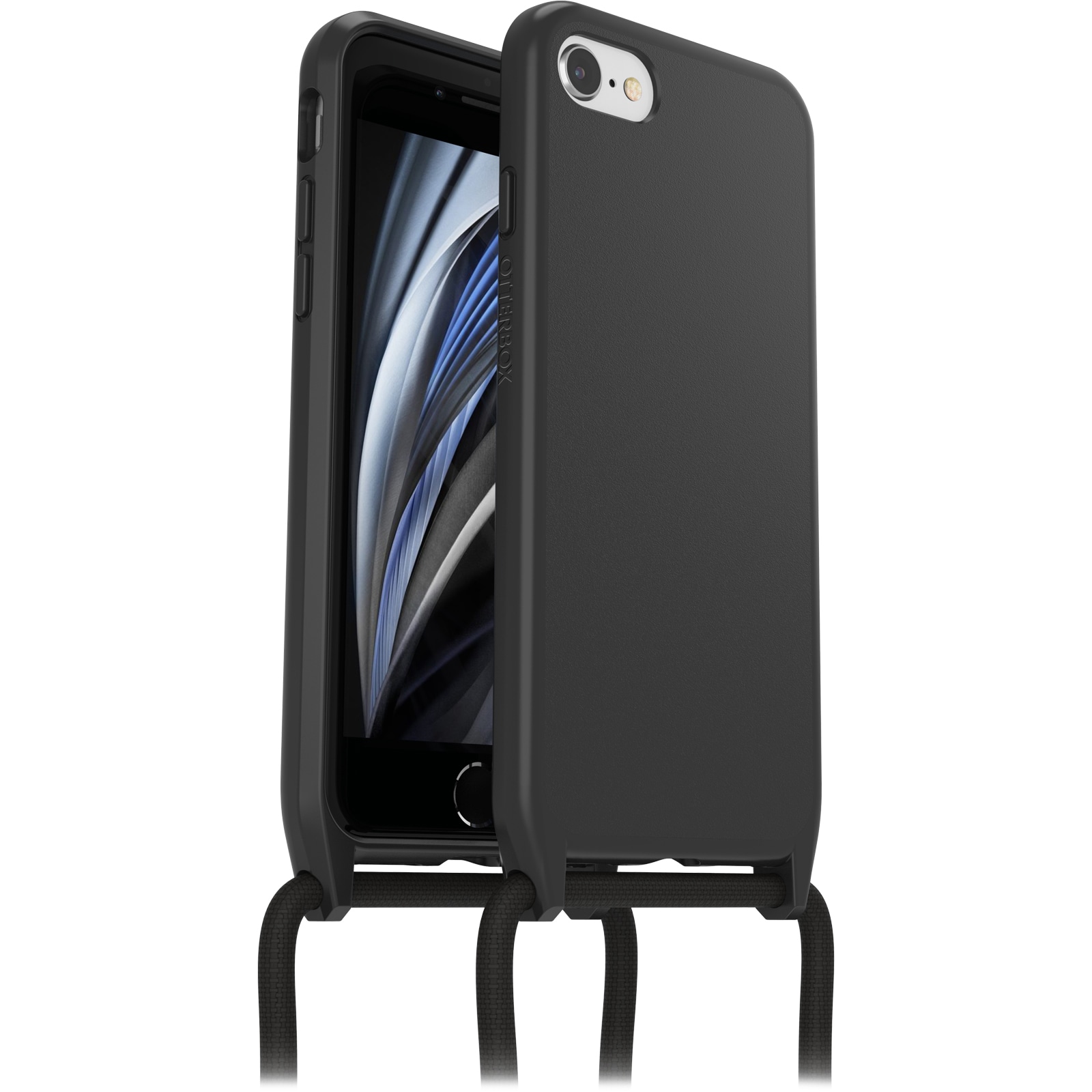 iPhone 7 Skal med halsband React Necklace, svart