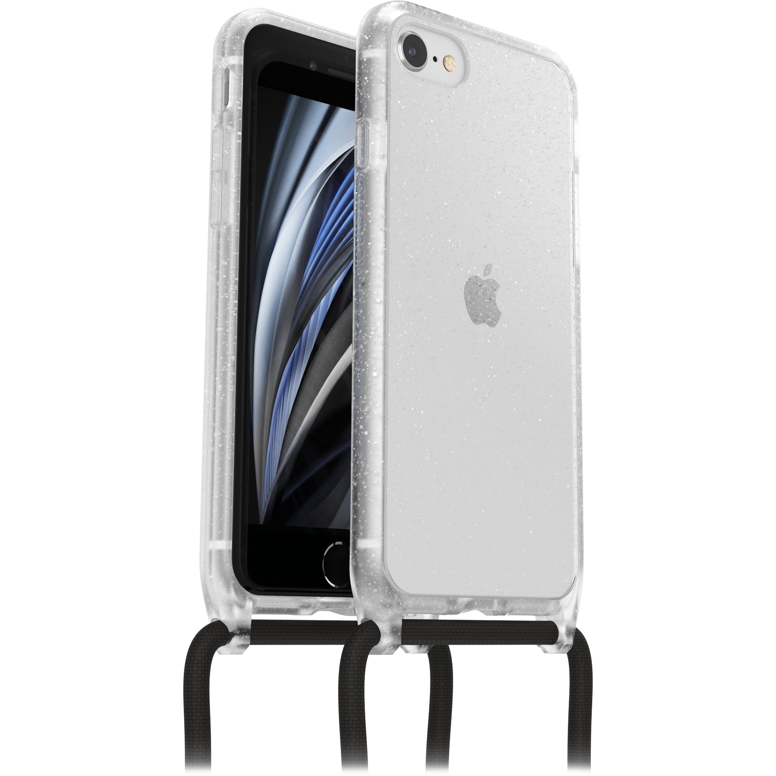 iPhone 8 Skal med halsband React Necklace, glitter