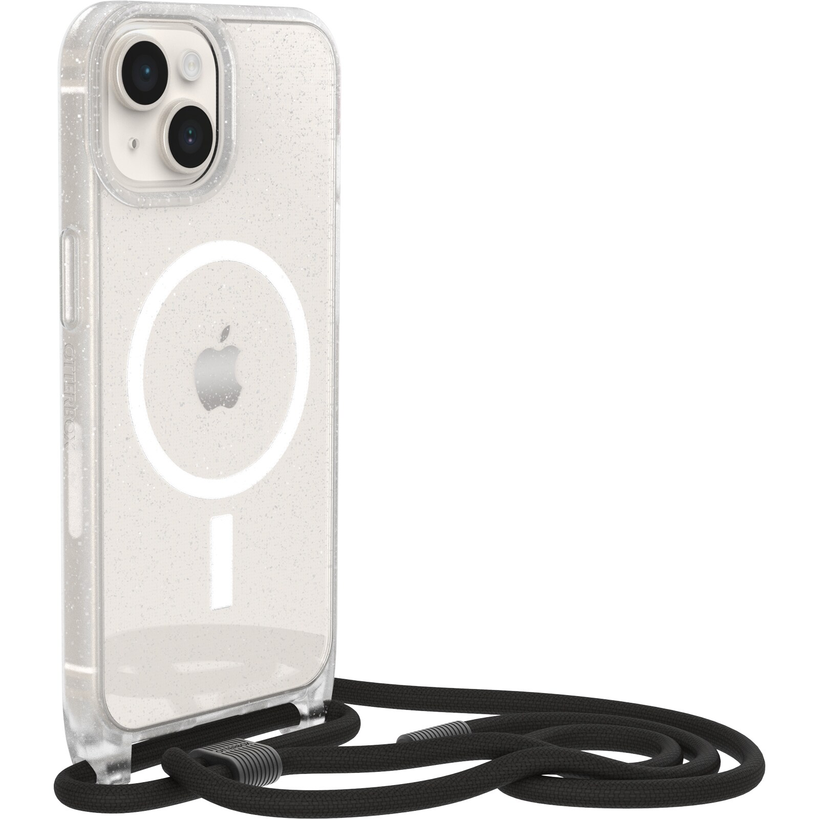 iPhone 14 MagSafe-skal med halsband React Necklace, glitter