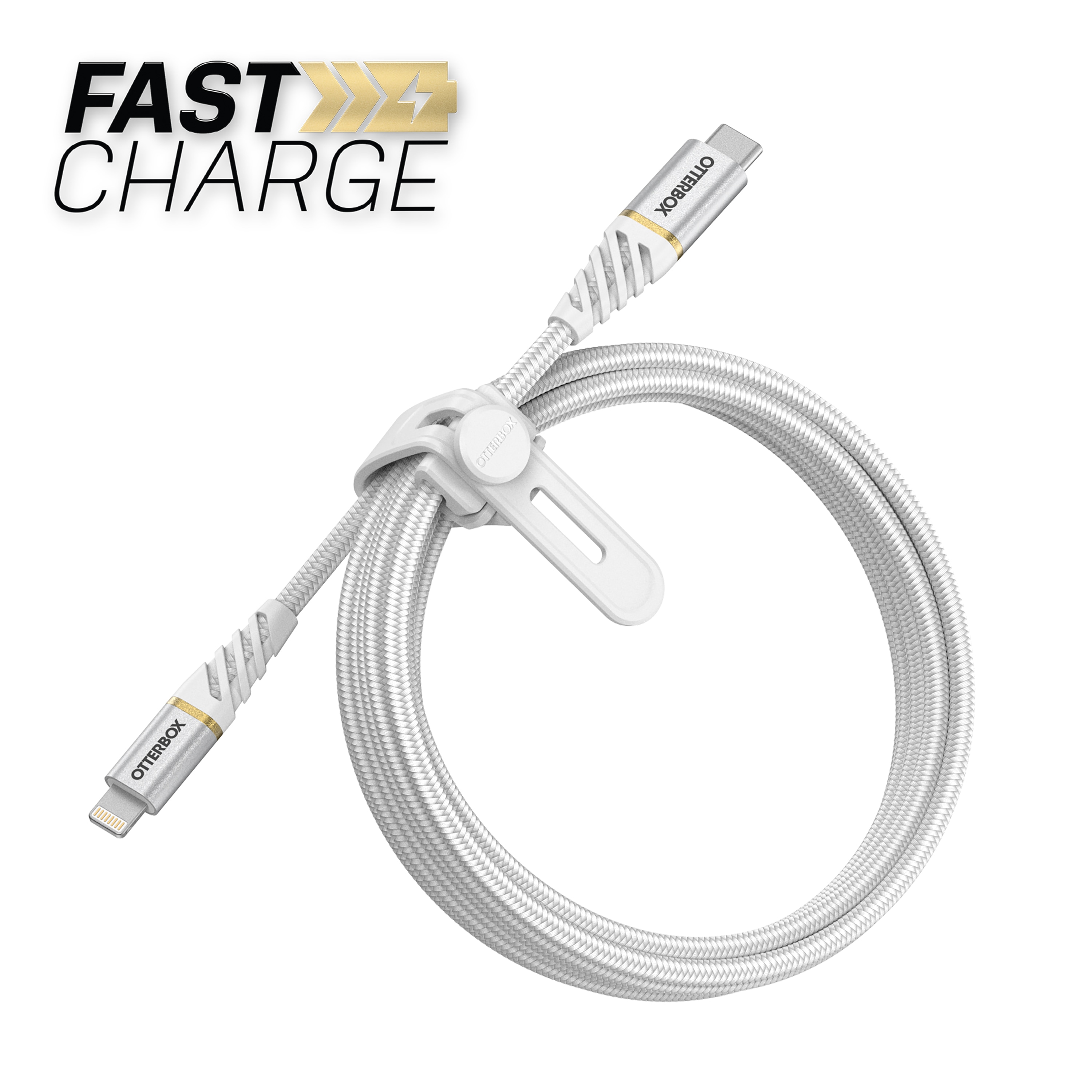 USB-C till Lightning Premium Fast Charge kabel 1m, White