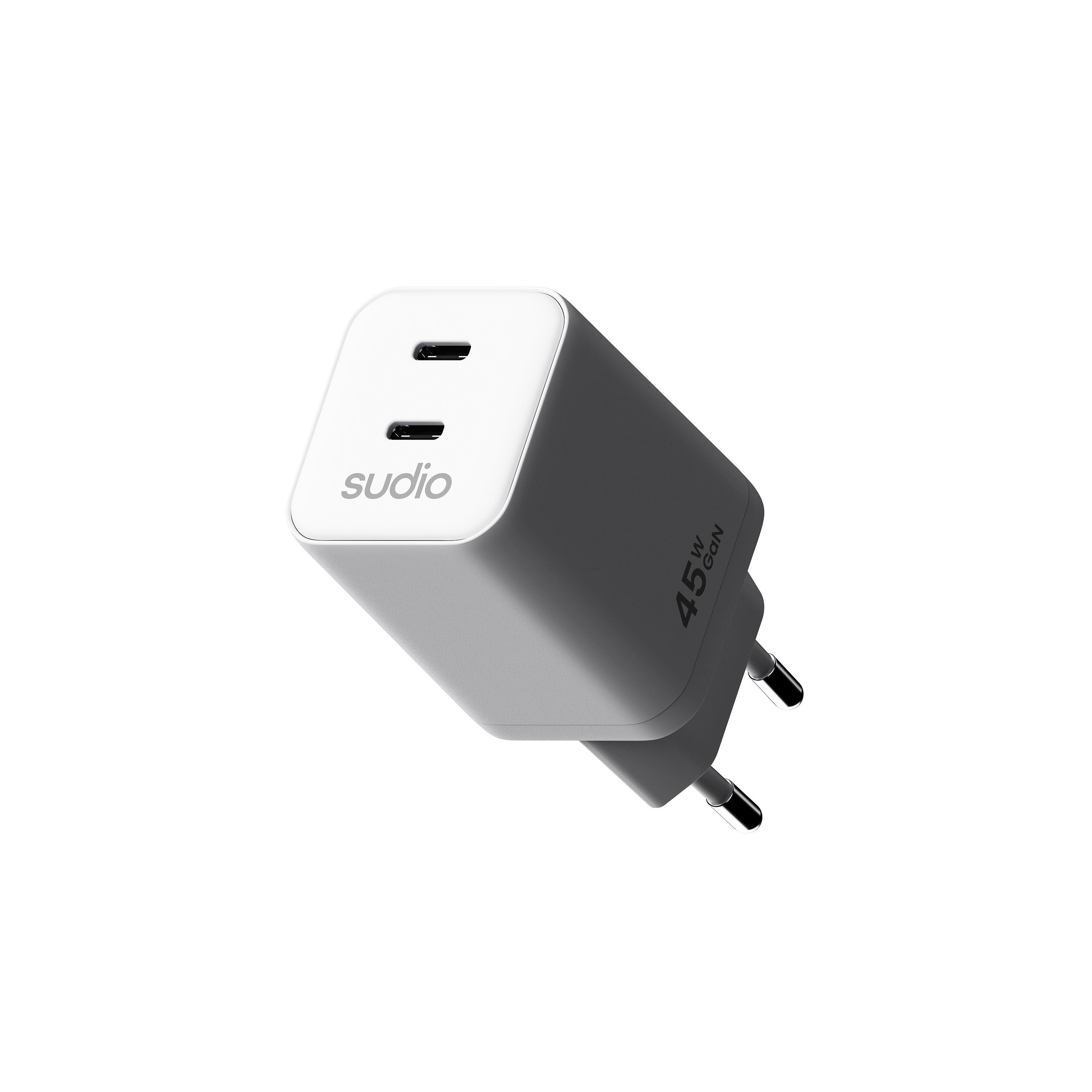 P2 2 x USB-C Väggladdare 45W, Vit