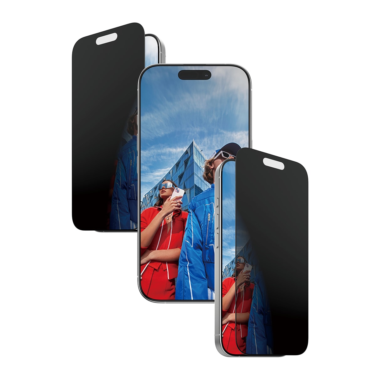 iPhone 17 Privacy skärmskydd med installationsram - Ultra Wide Fit