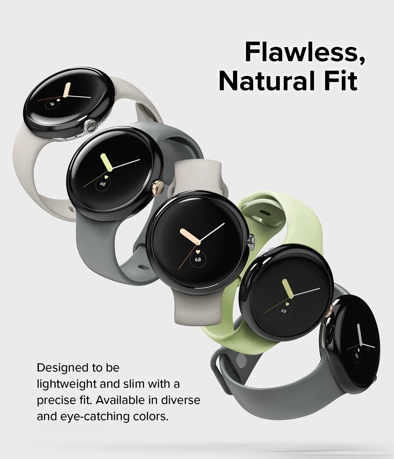 Google Pixel Watch 2 Skyddsram - Bezel Styling Svart