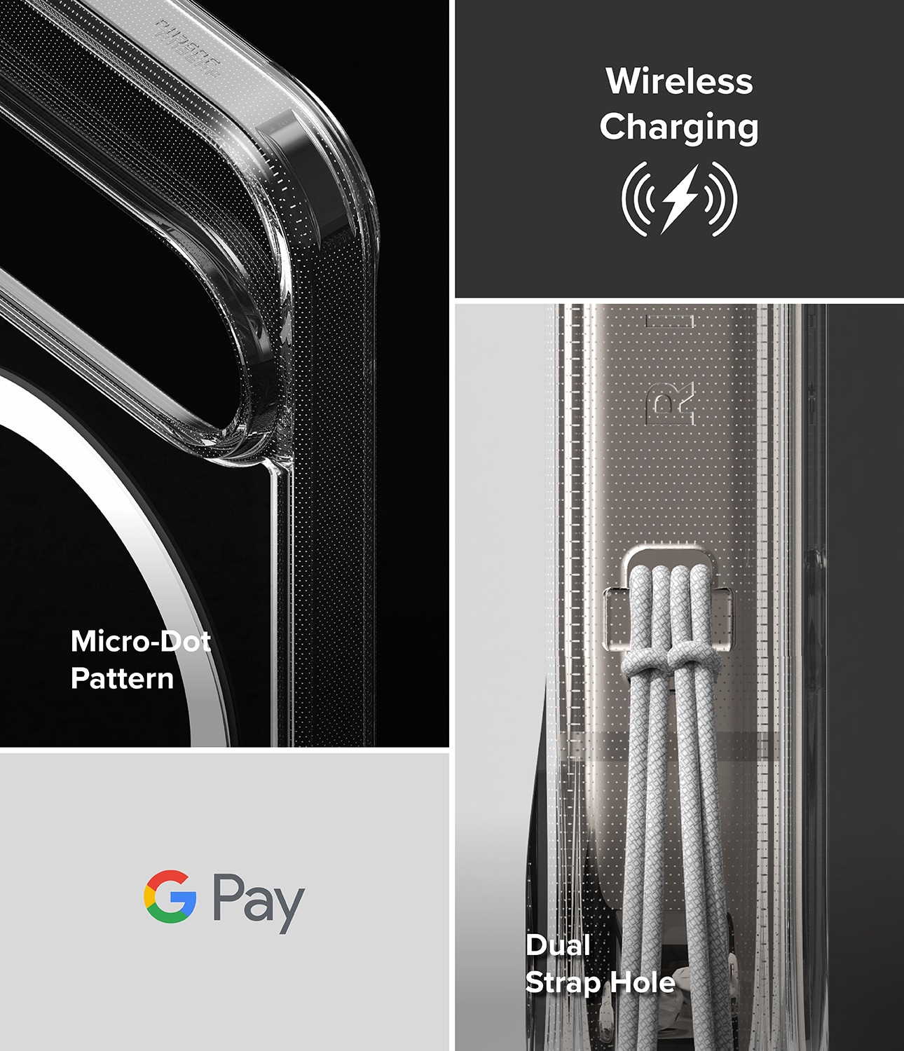 Google Pixel 10 Pro Fusion MagSafe Skal, Genomskinlig