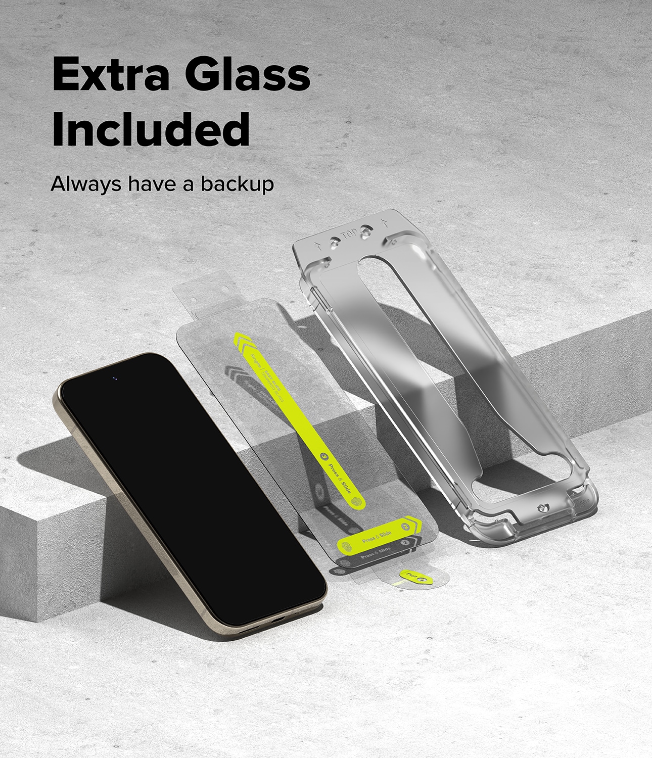 Google Pixel 10 Pro Skärmskydd i glas med monteringsram (2-pack)