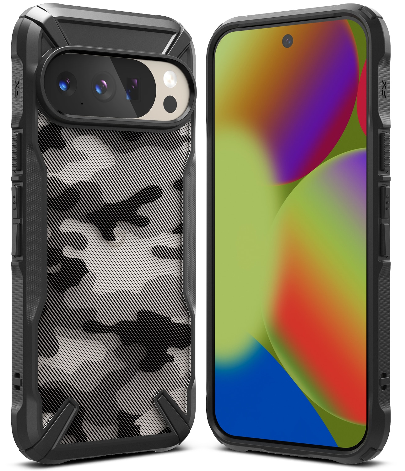 Google Pixel 10 Fusion X Skal, Camo Black