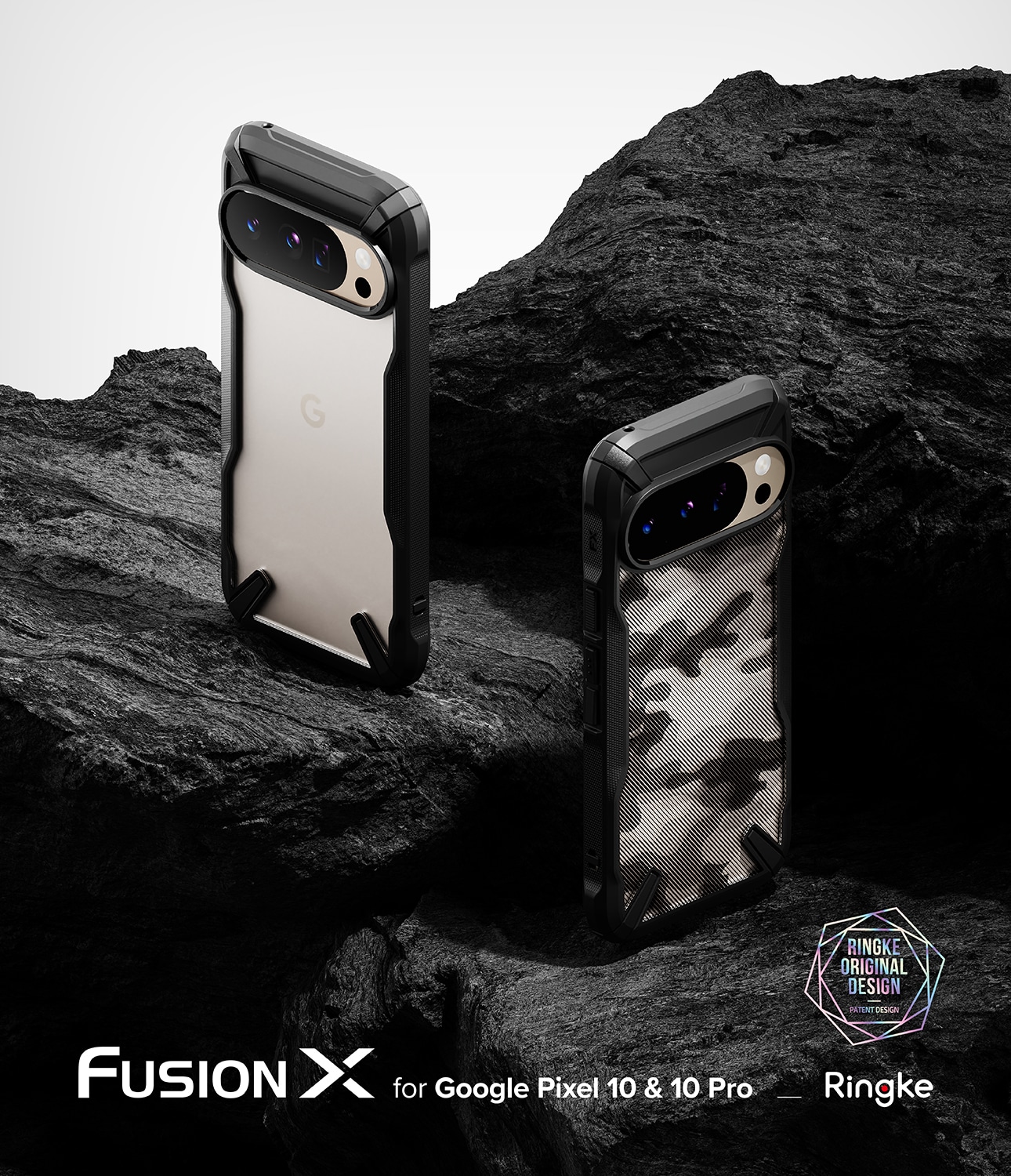 Google Pixel 10 Fusion X Skal, Camo Black