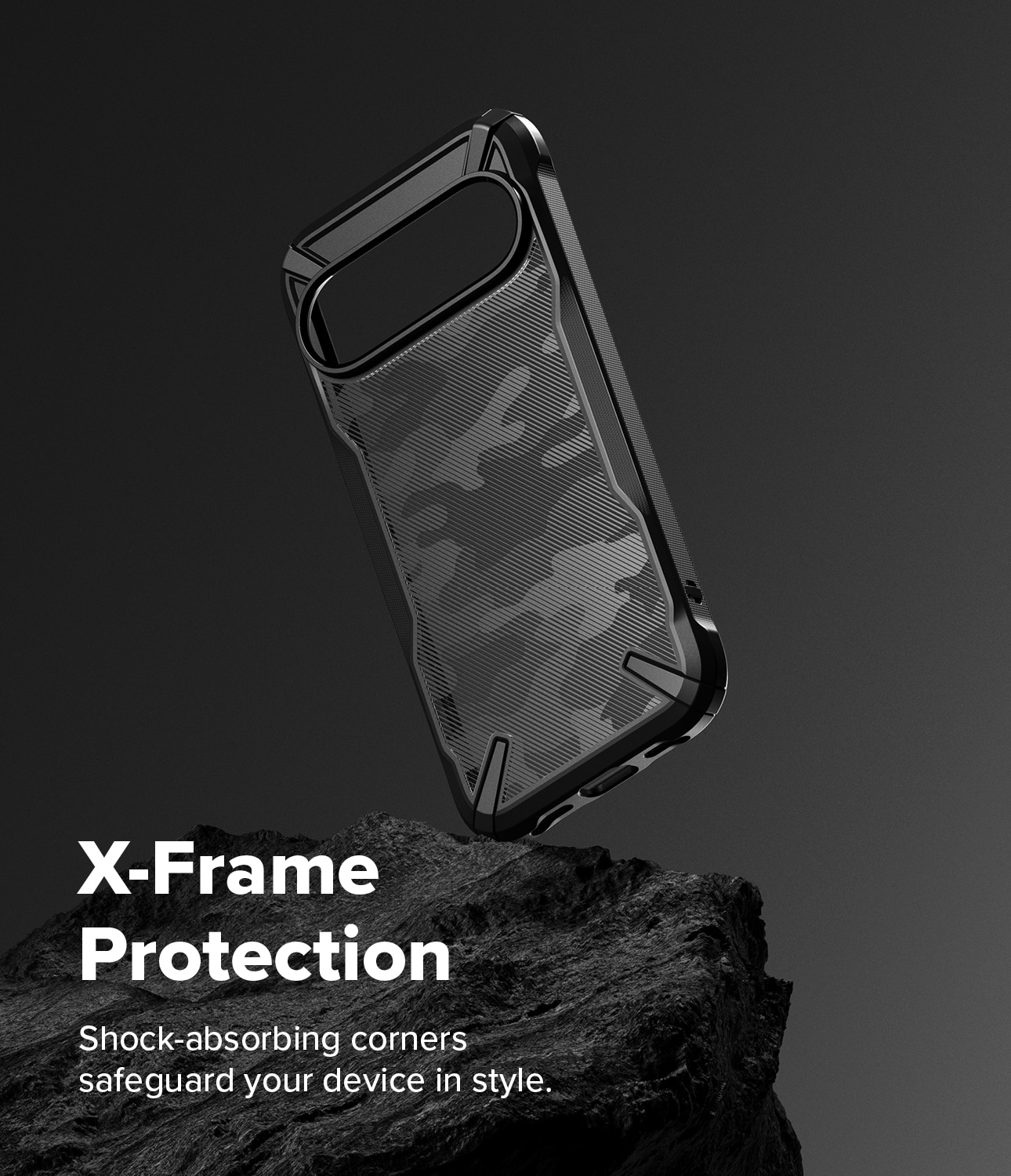 Google Pixel 10 Fusion X Skal, Camo Black