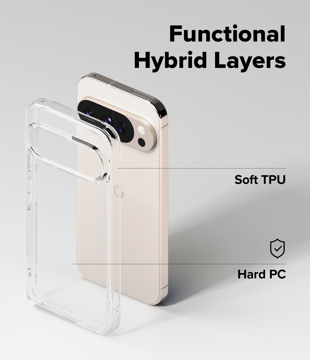 Google Pixel 10 Pro XL Fusion skal, Clear