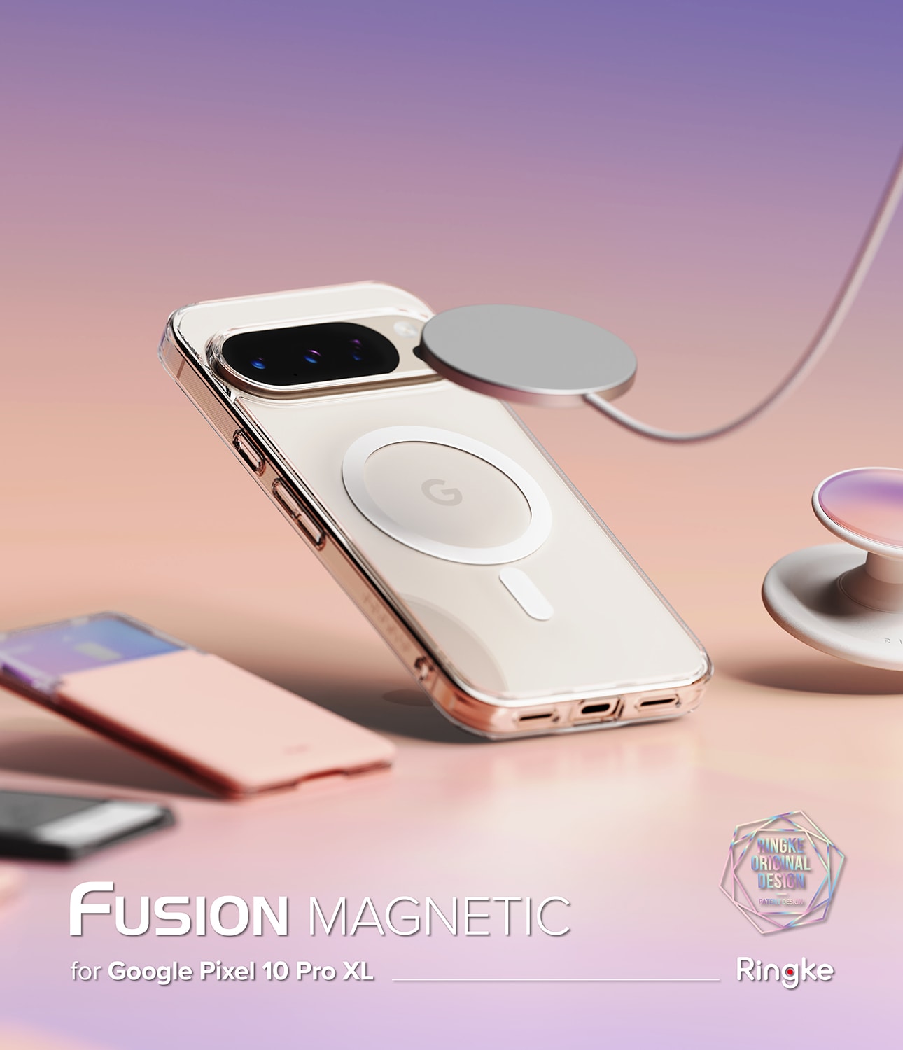 Google Pixel 10 Pro XL Fusion MagSafe Skal, Genomskinlig