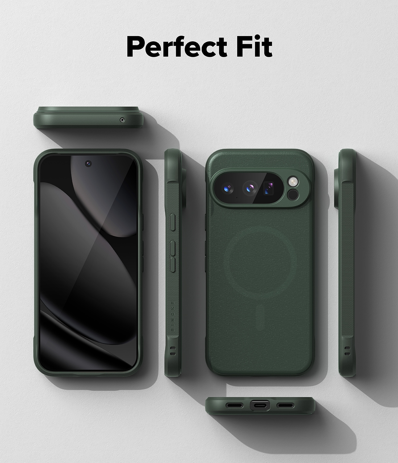 Google Pixel 10 Pro XL Onyx MagSafe Skal, Dark Green