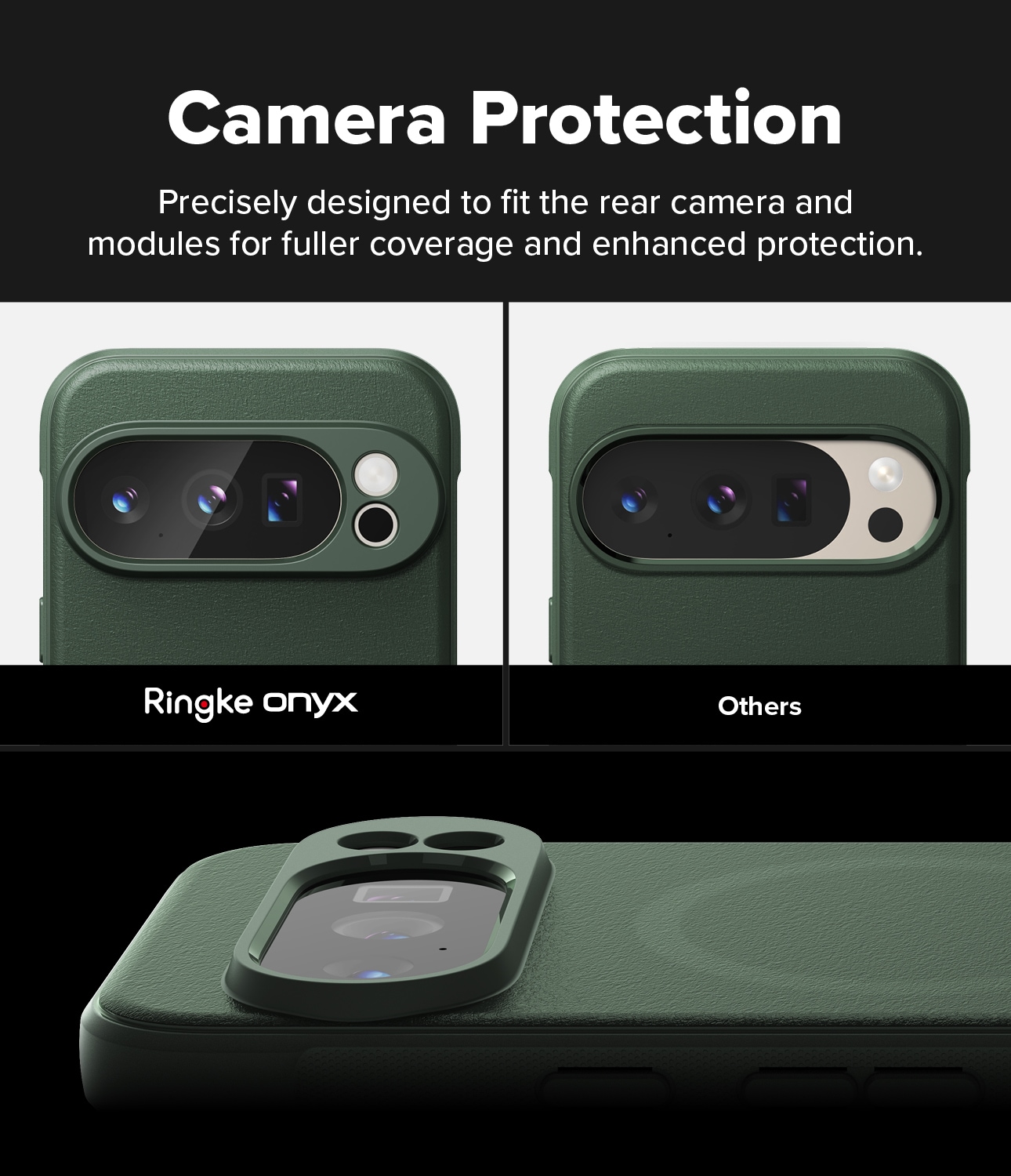 Google Pixel 10 Pro XL Onyx MagSafe Skal, Dark Green