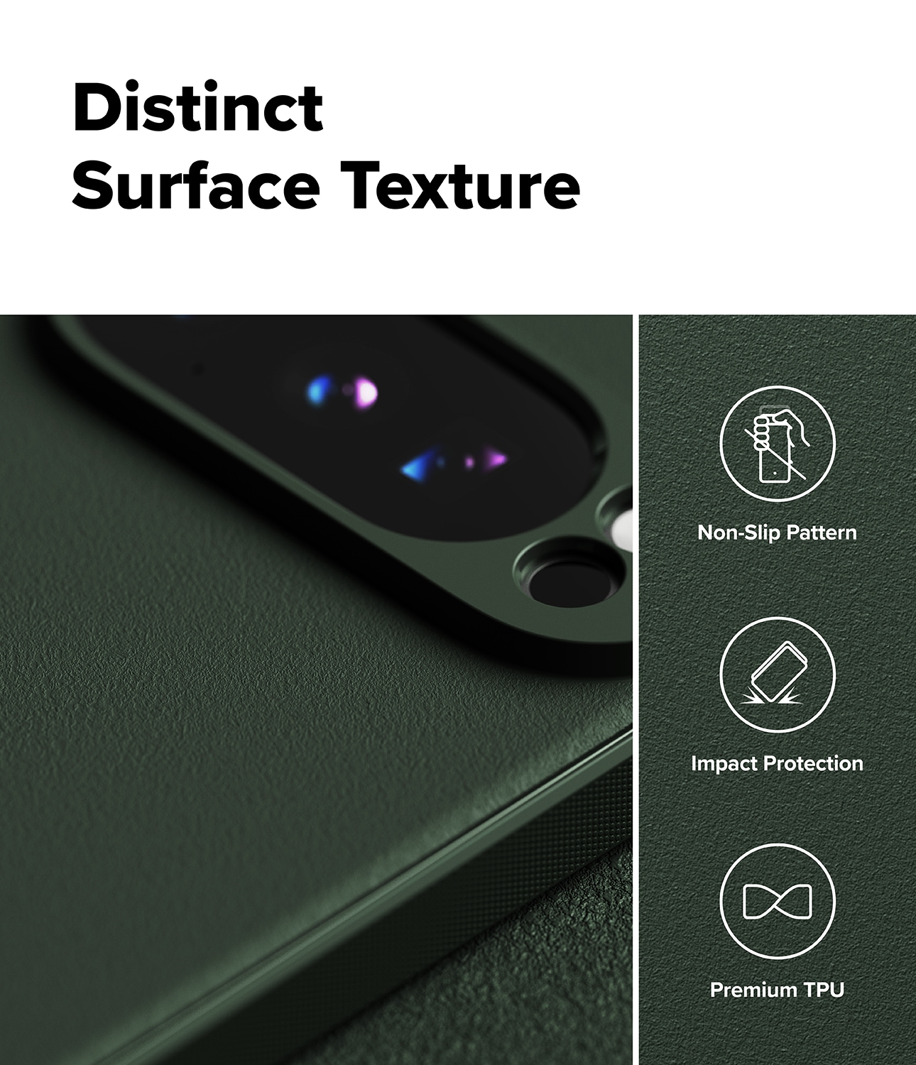 Google Pixel 10 Pro Onyx Skal, Dark Green