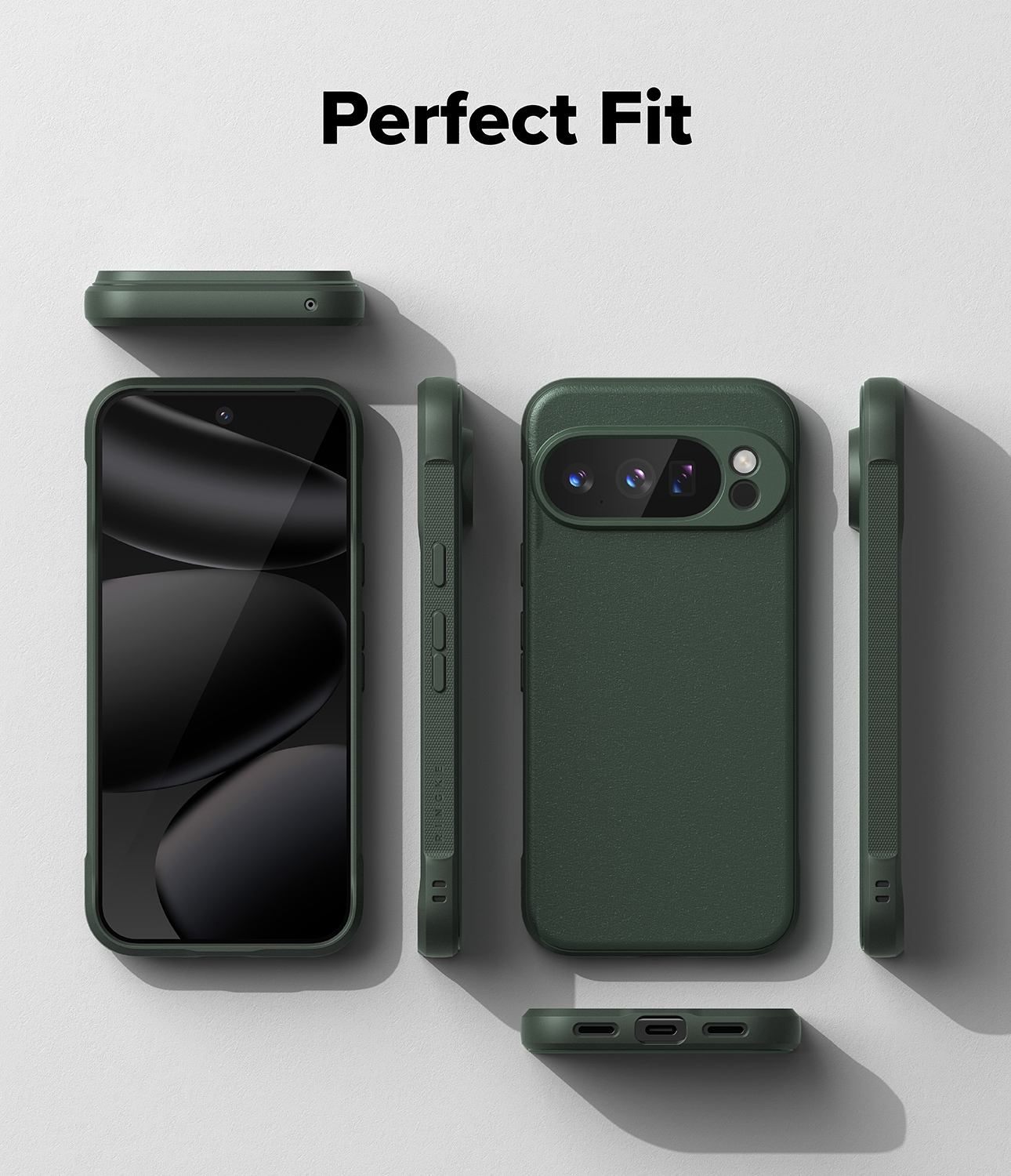 Google Pixel 10 Pro Onyx Skal, Dark Green