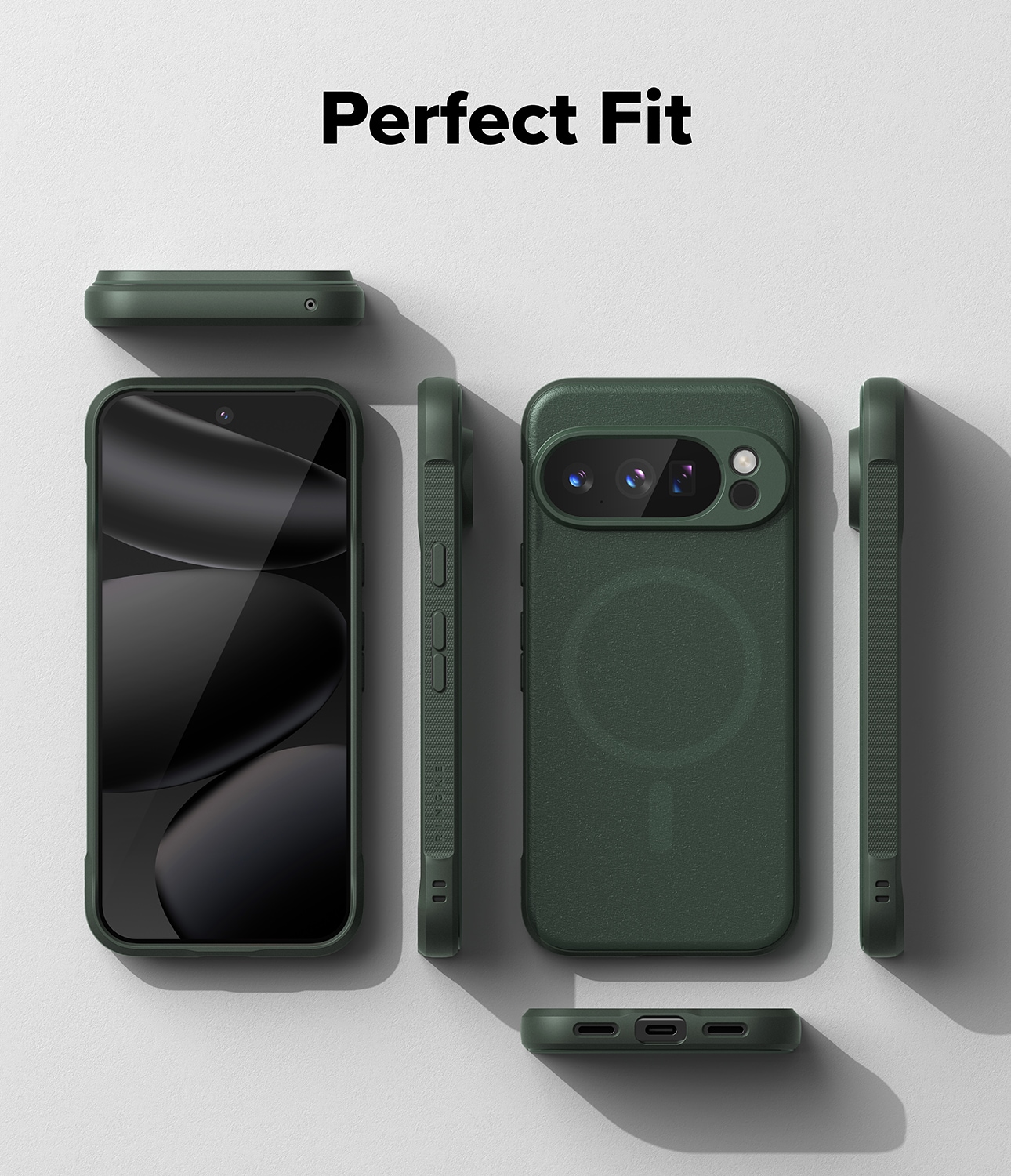 Google Pixel 10 Pro Onyx MagSafe Skal, Dark Green