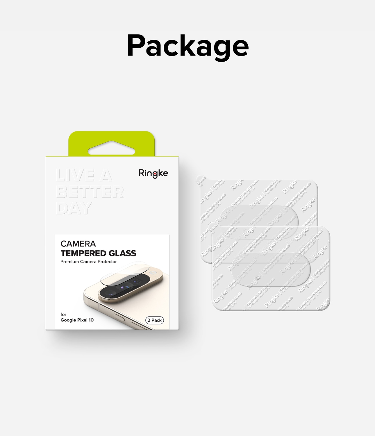 Google Pixel 10 Kameraskydd i glas (2-pack)