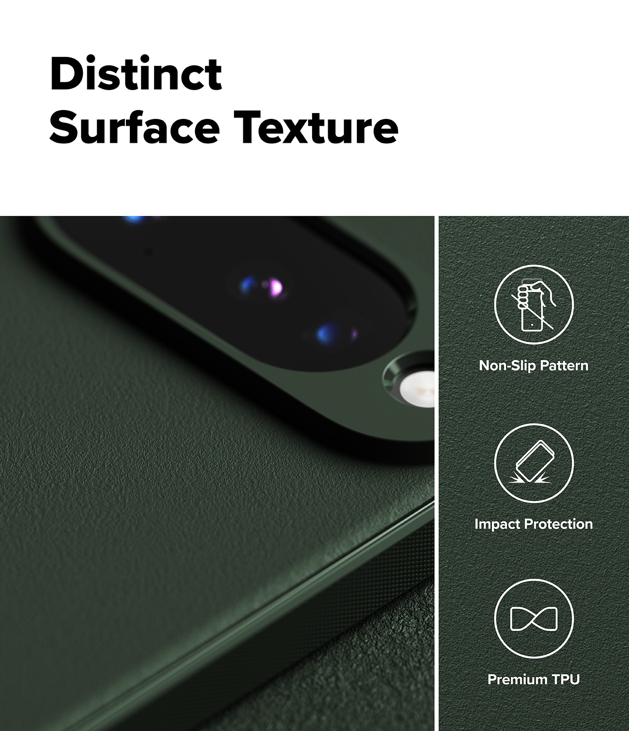Google Pixel 10 Onyx Skal, Dark Green