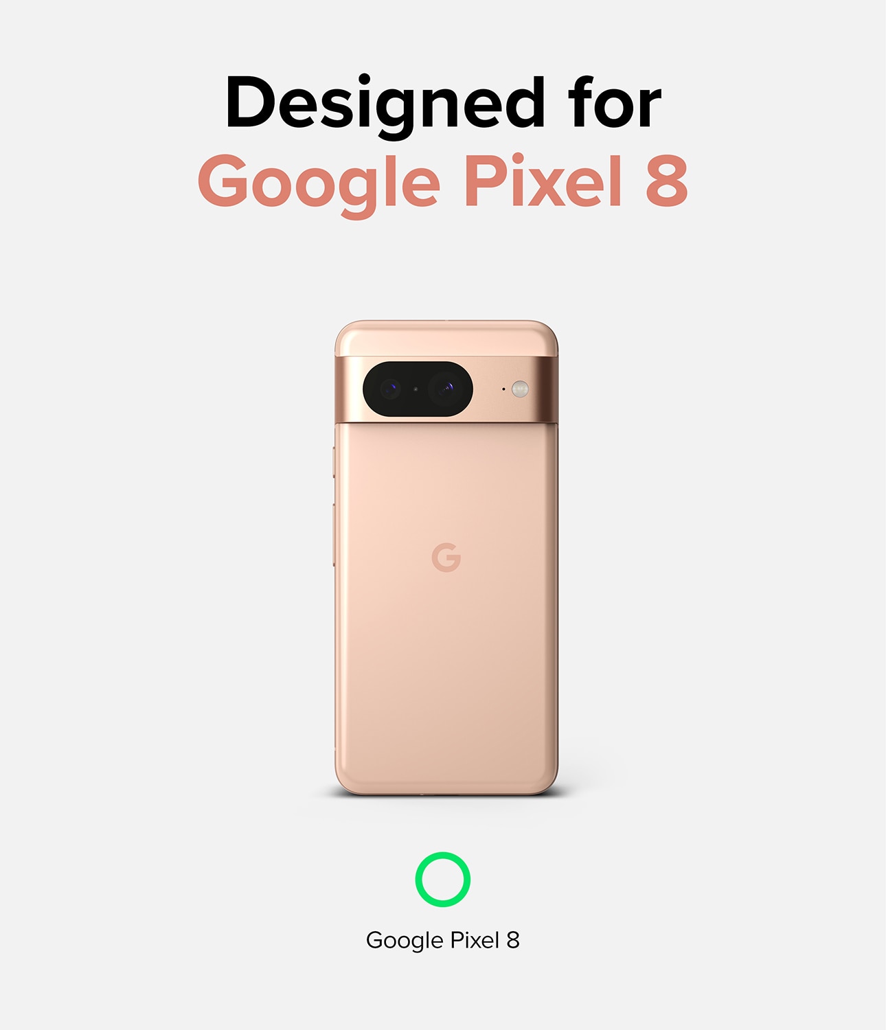 Google Pixel 8 Fusion skal, genomskinlig
