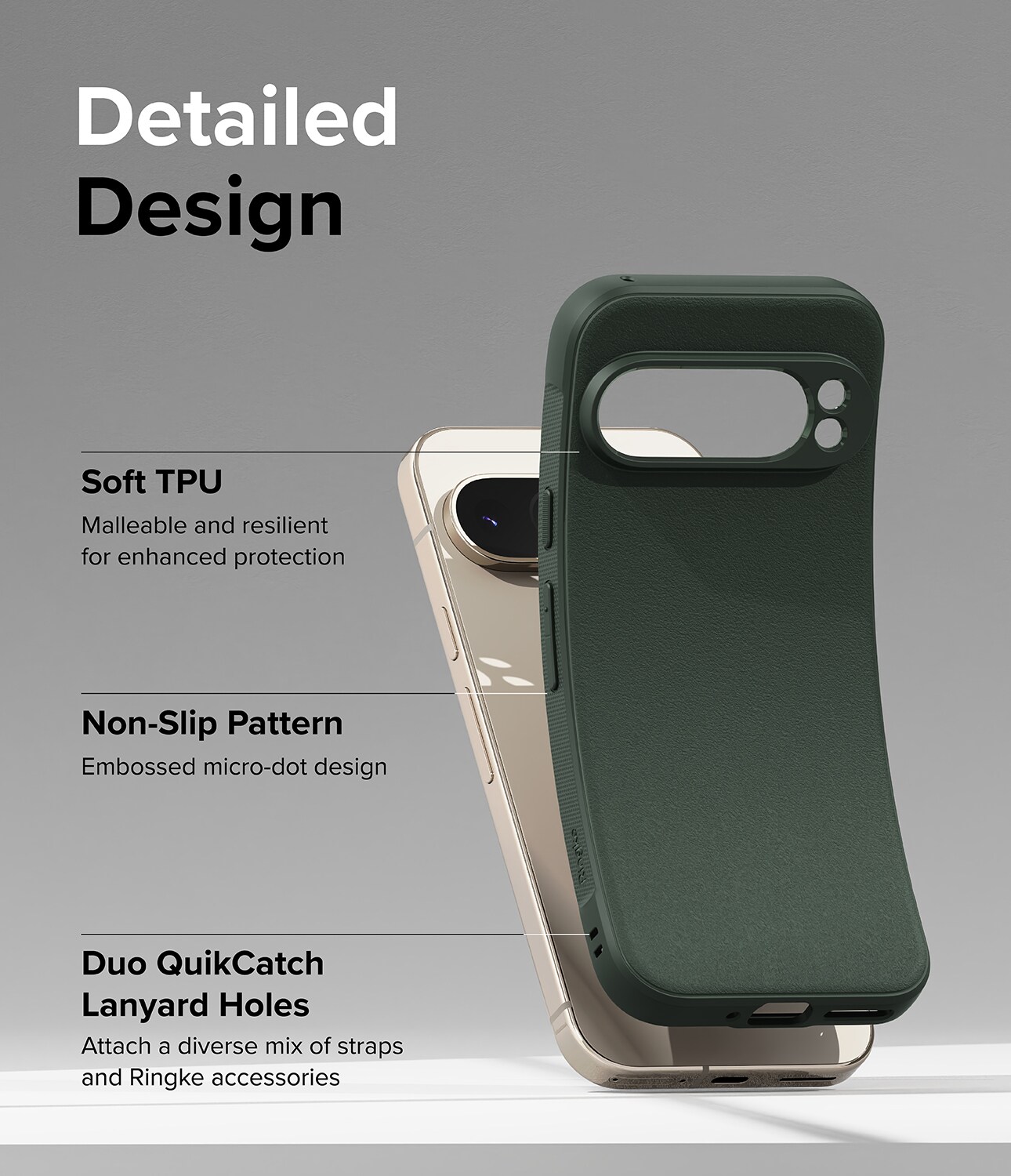 Google Pixel 9 Pro XL Onyx Skal, Dark Green