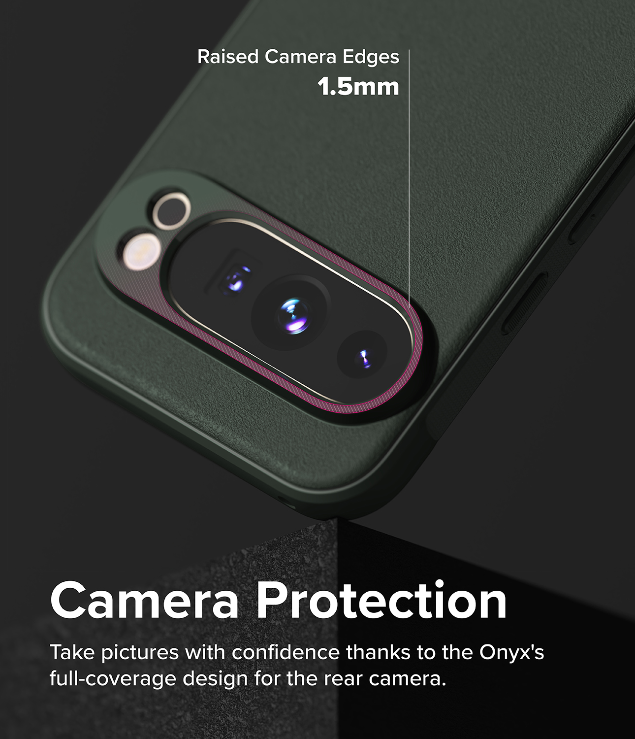 Google Pixel 9 Pro XL Onyx Skal, Dark Green