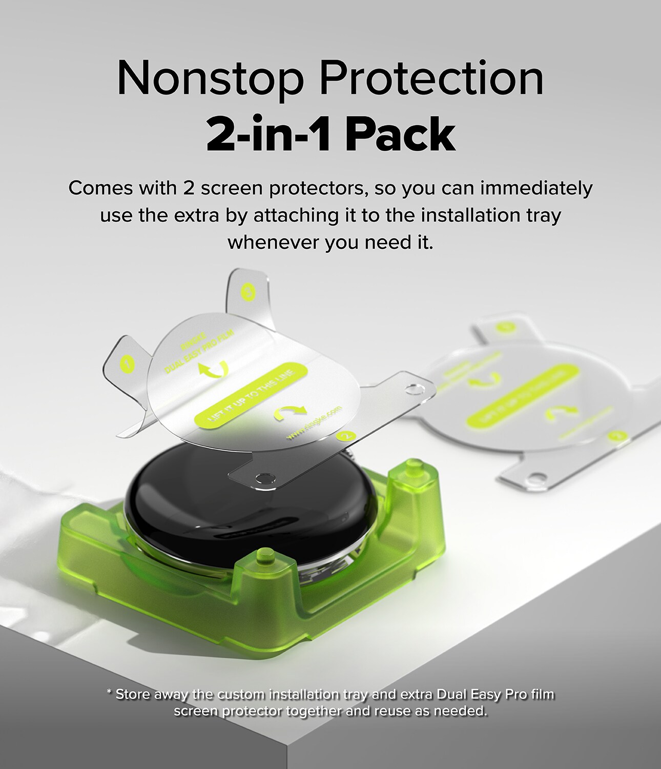 Google Pixel Watch 4 41mm Skärmskydd skyddsfilm - Dual Easy Pro (2-pack)