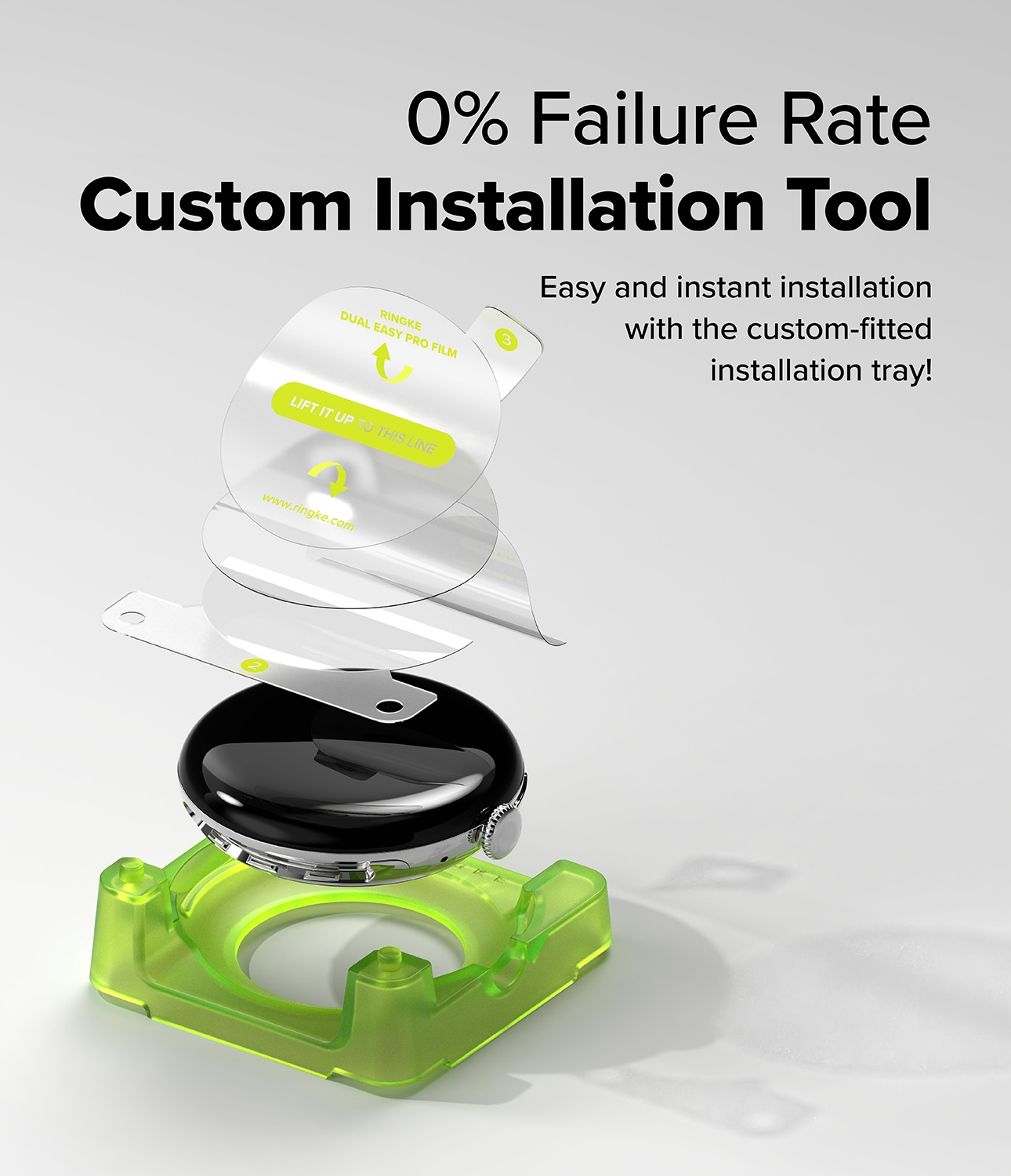 Google Pixel Watch 4 45mm Skärmskydd skyddsfilm - Dual Easy Pro (2-pack)