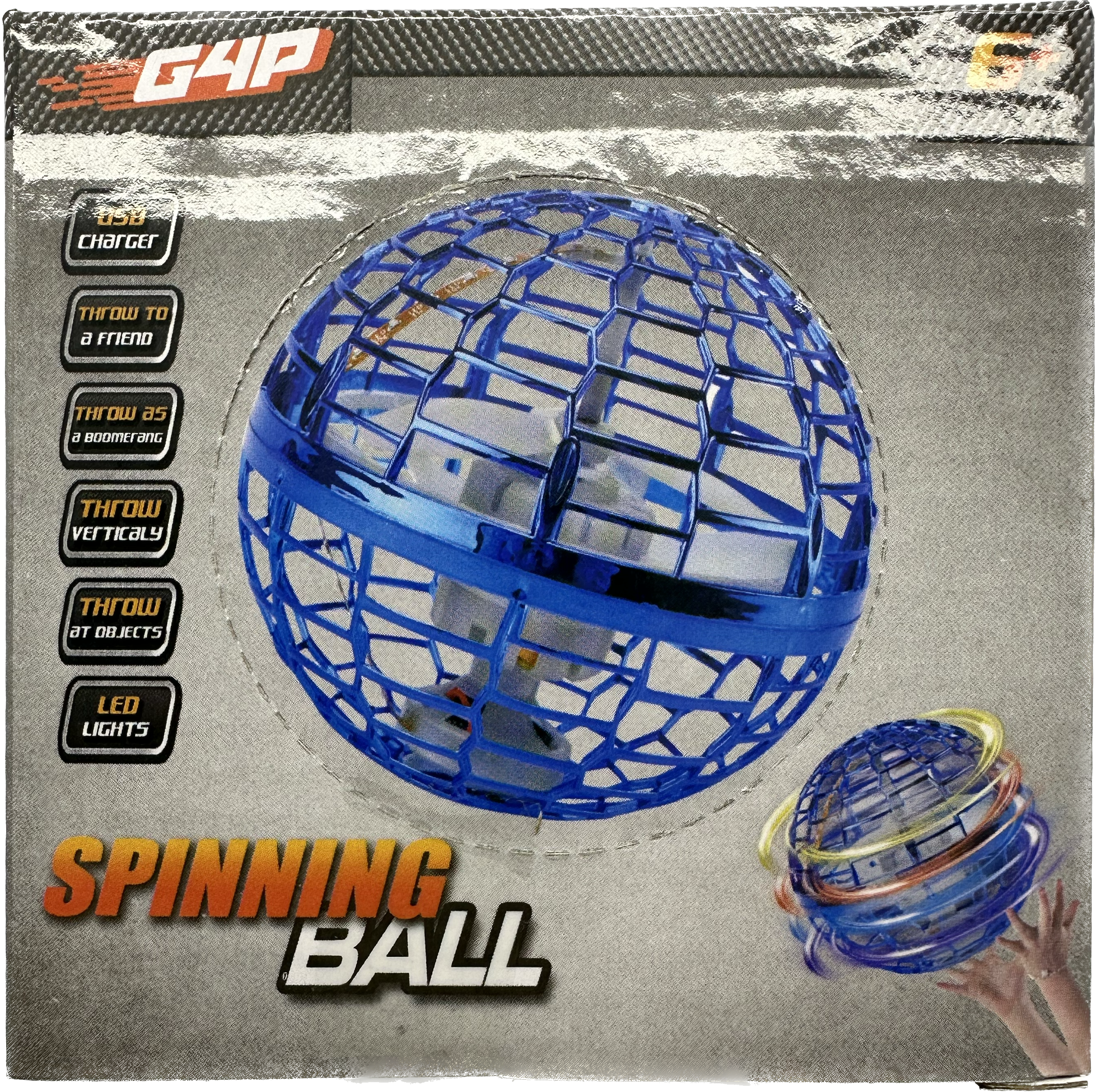 Svävande Spinning Ball, blå