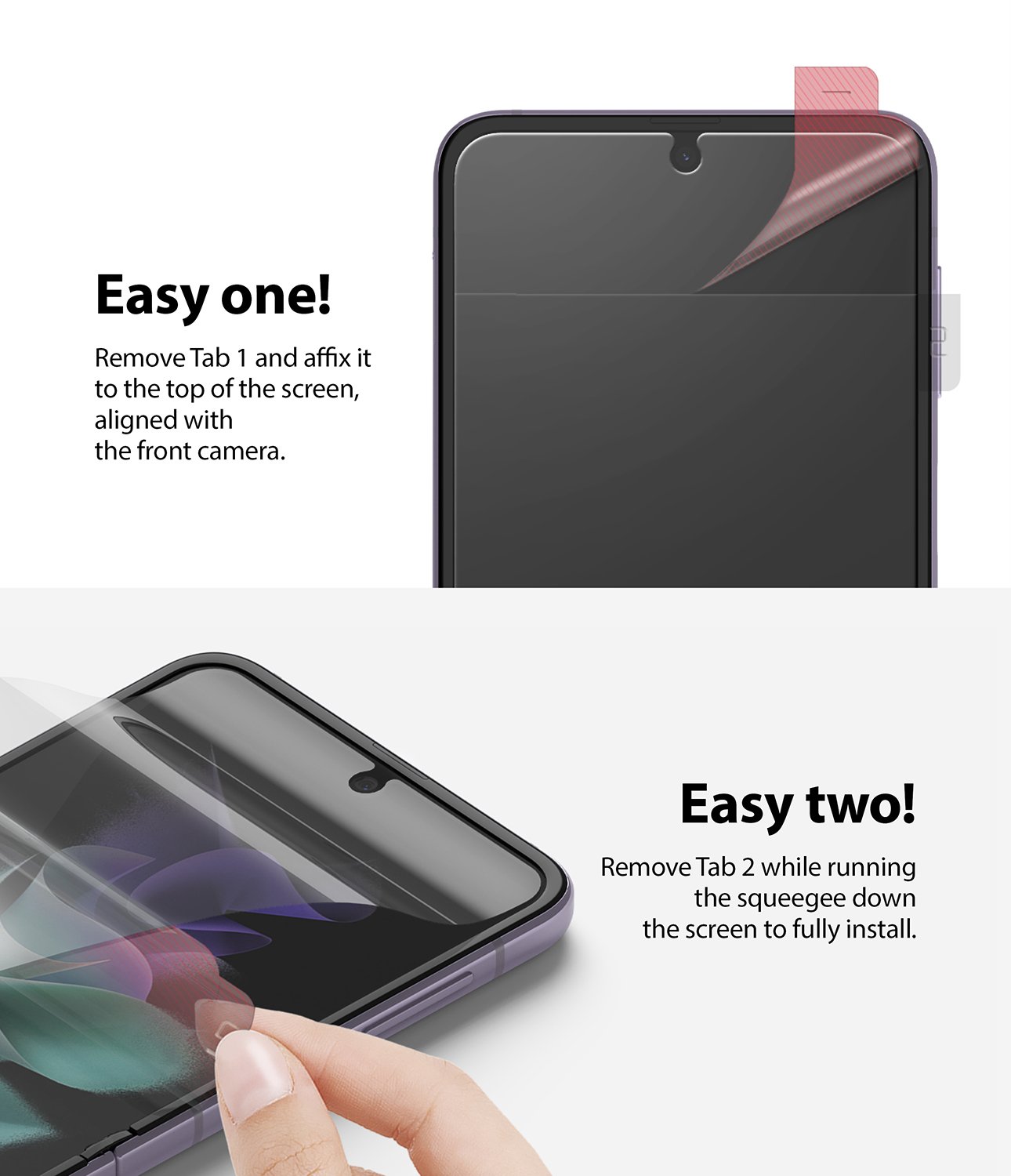Samsung Galaxy Z Flip 3 Skärmskydd skyddsfilm - ID (2-pack)