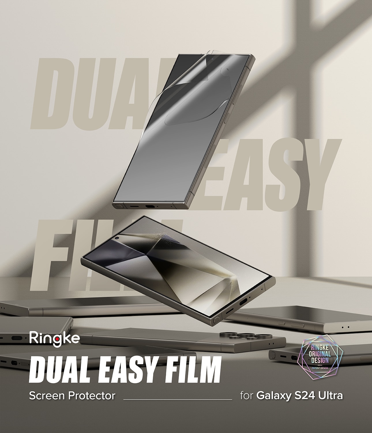Samsung Galaxy S24 Ultra Skärmskydd skyddsfilm - Dual Easy (2-pack)