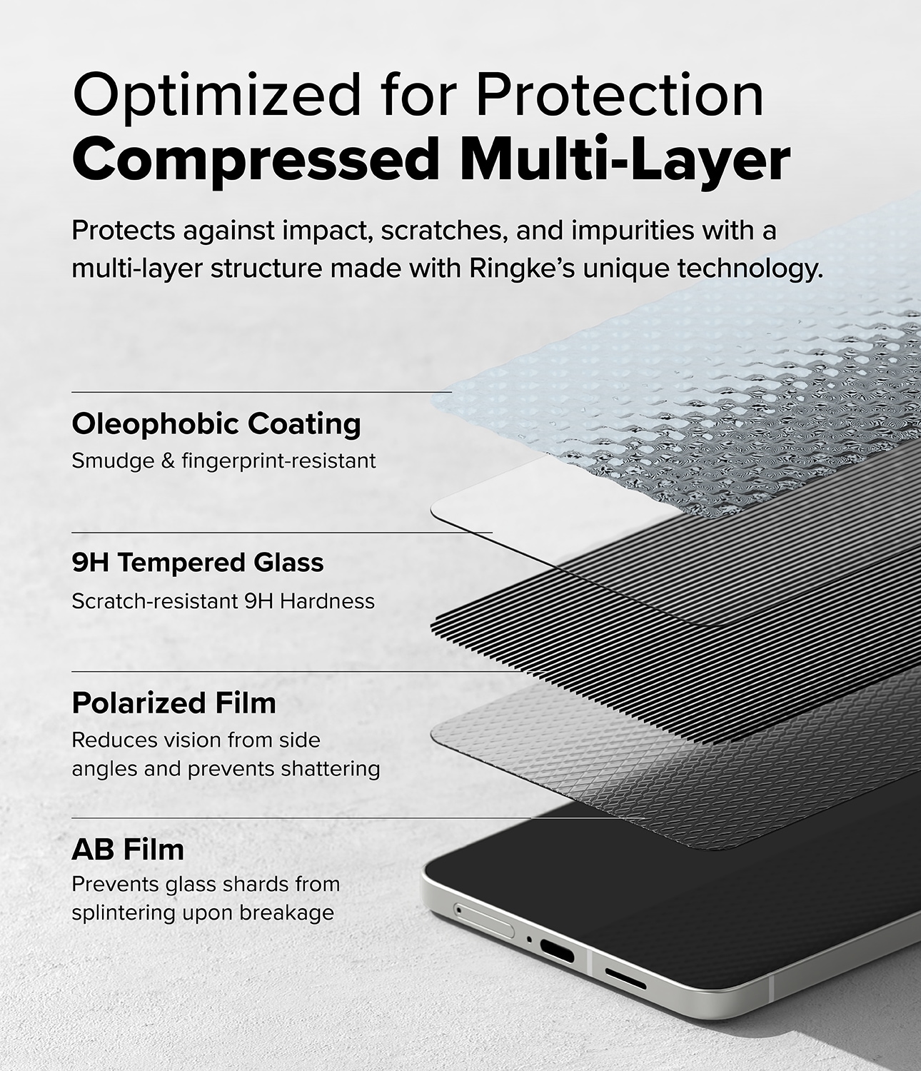 Samsung Galaxy S25 Edge Anti-spy Skärmskydd i glas med monteringsram (2-pack)