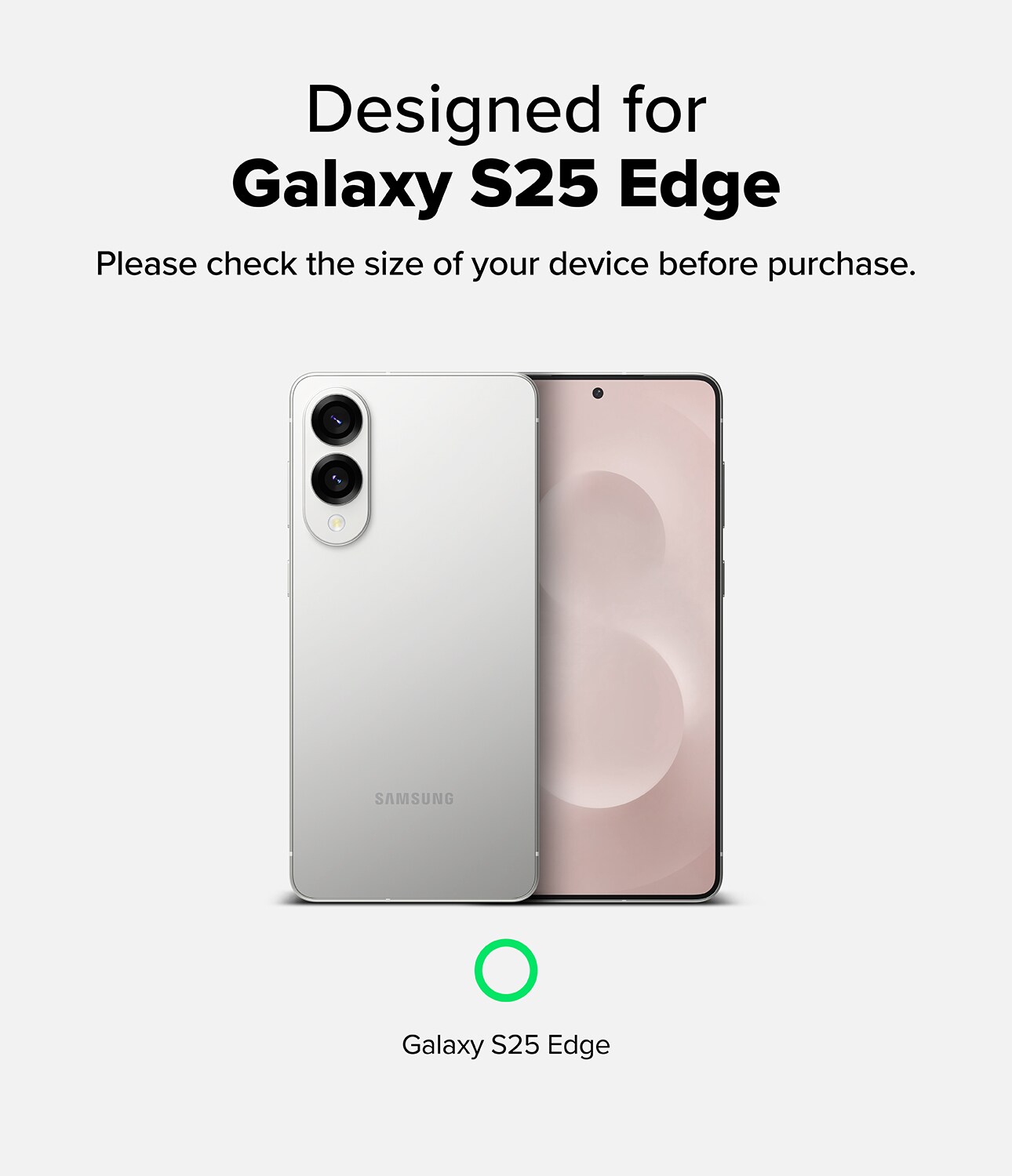 Samsung Galaxy S25 Edge Fusion skal, Clear