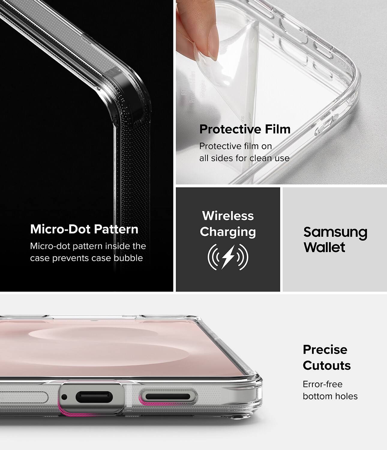 Samsung Galaxy S25 Edge Fusion skal, Clear