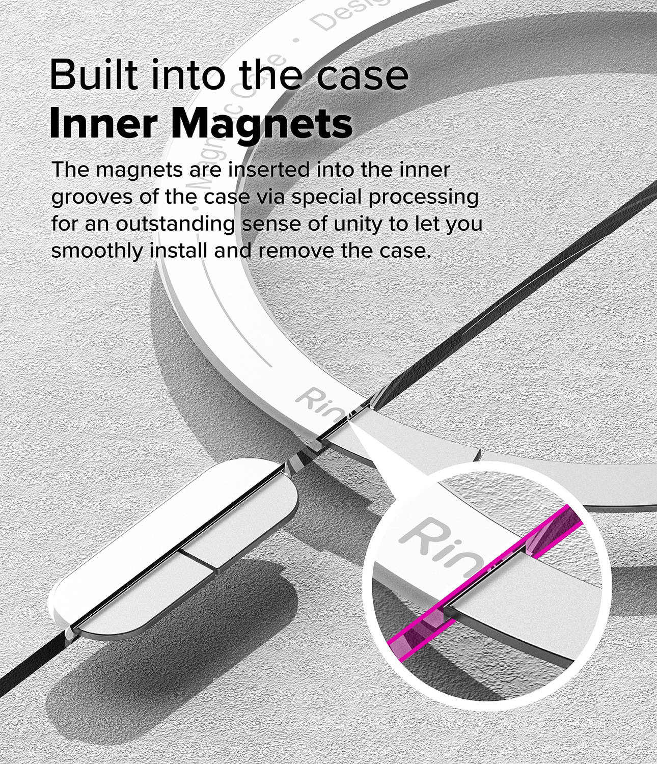 Samsung Galaxy S25 Edge Fusion MagSafe Skal, Genomskinlig