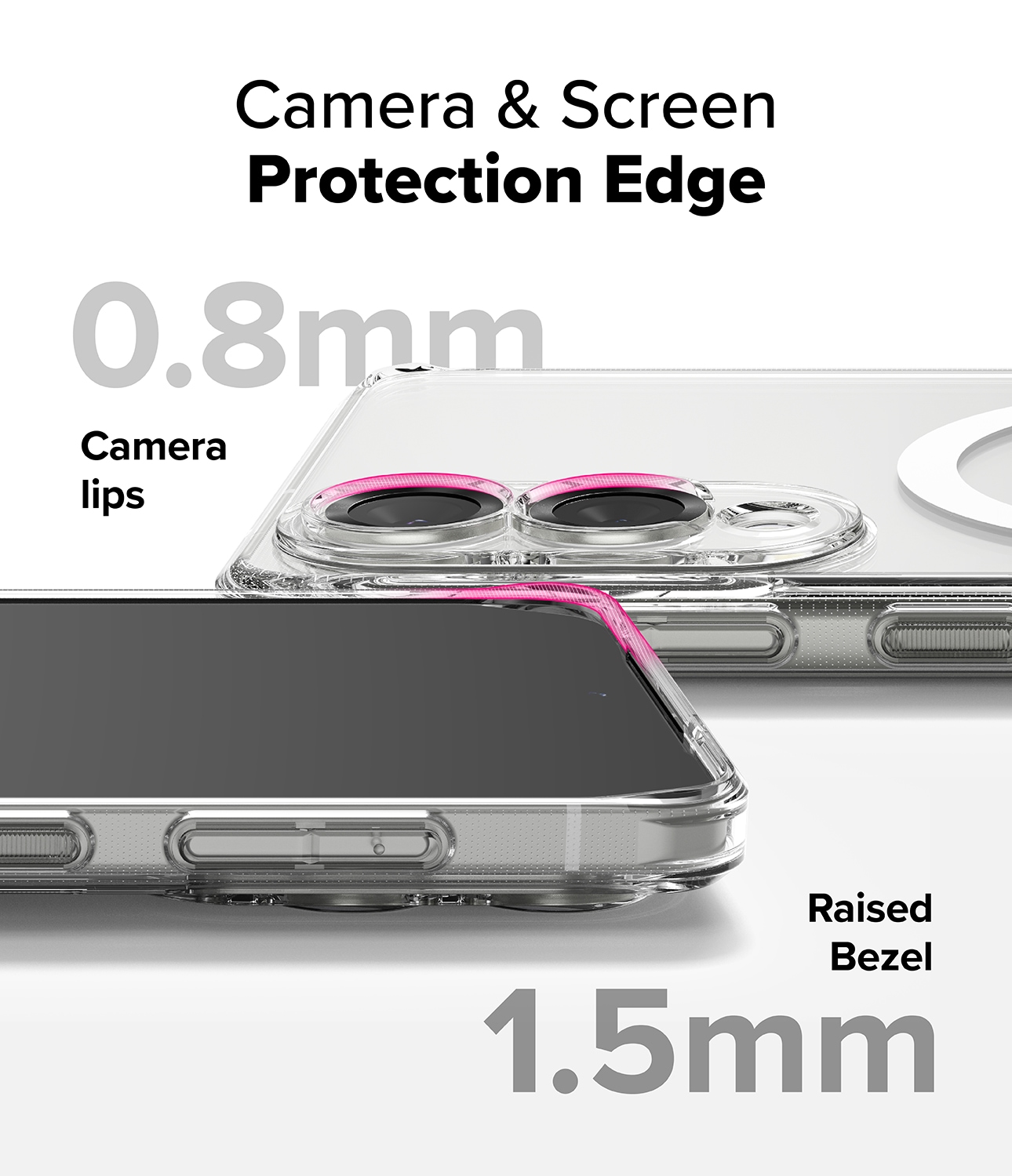 Samsung Galaxy S25 Edge Fusion MagSafe Skal, Genomskinlig